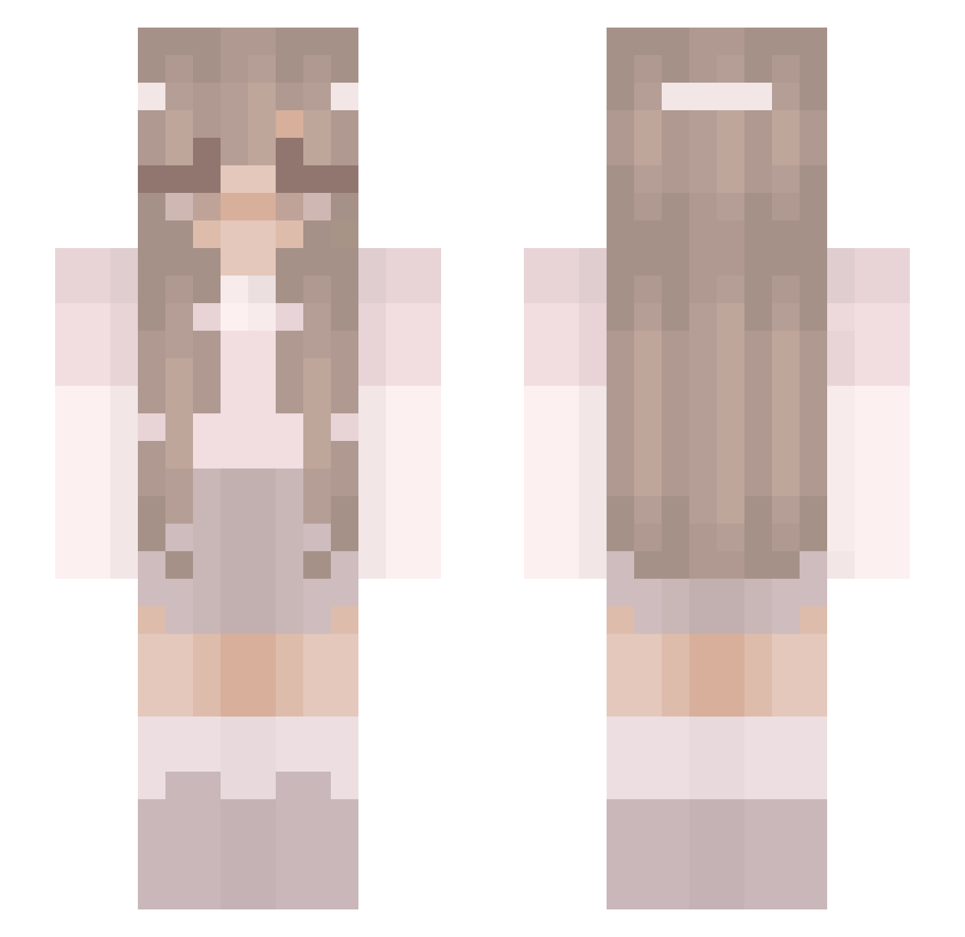 x3Kaiwin Minecraft skin, front and back view