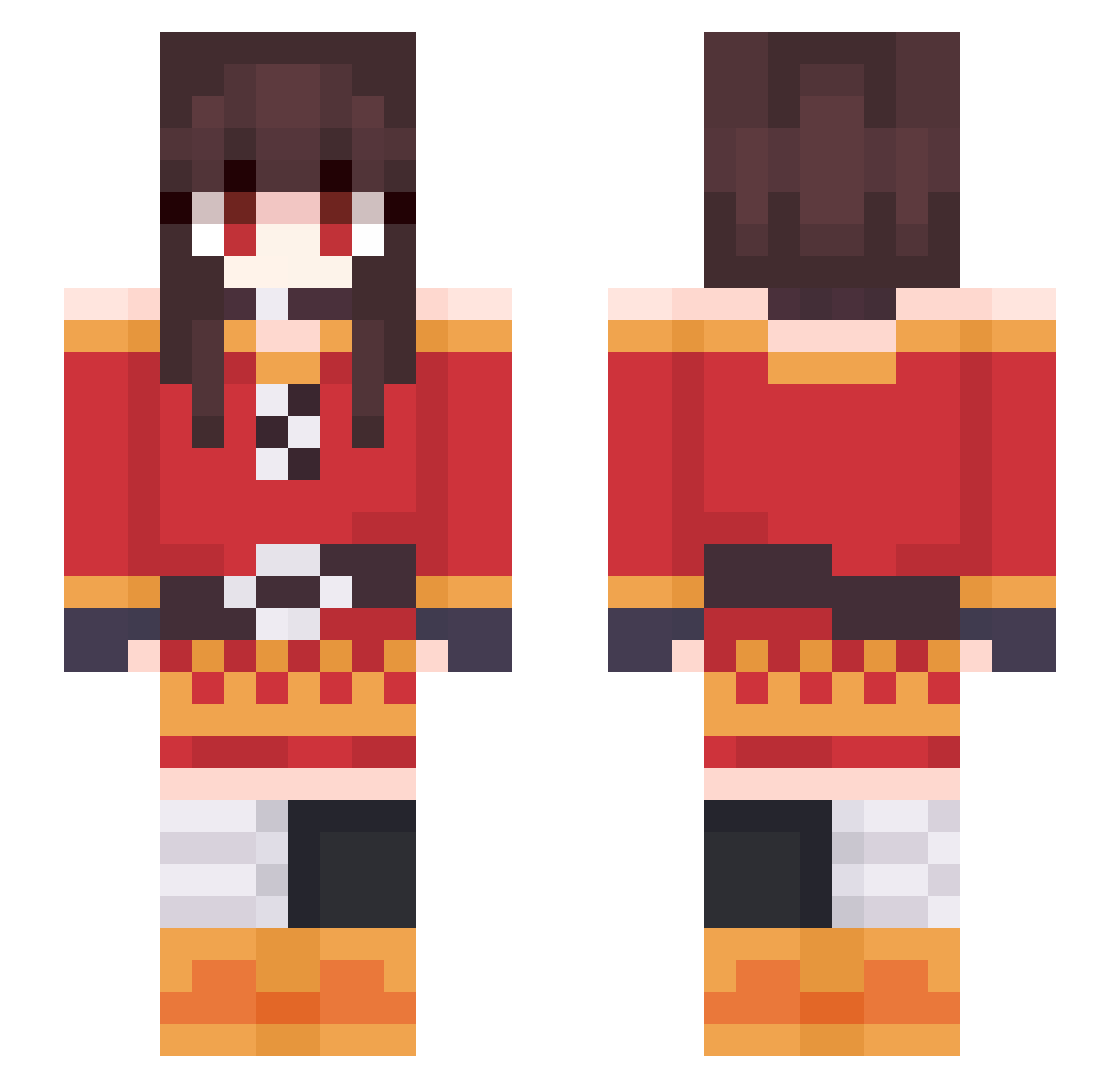 dandylion26 Minecraft skin, front and back view