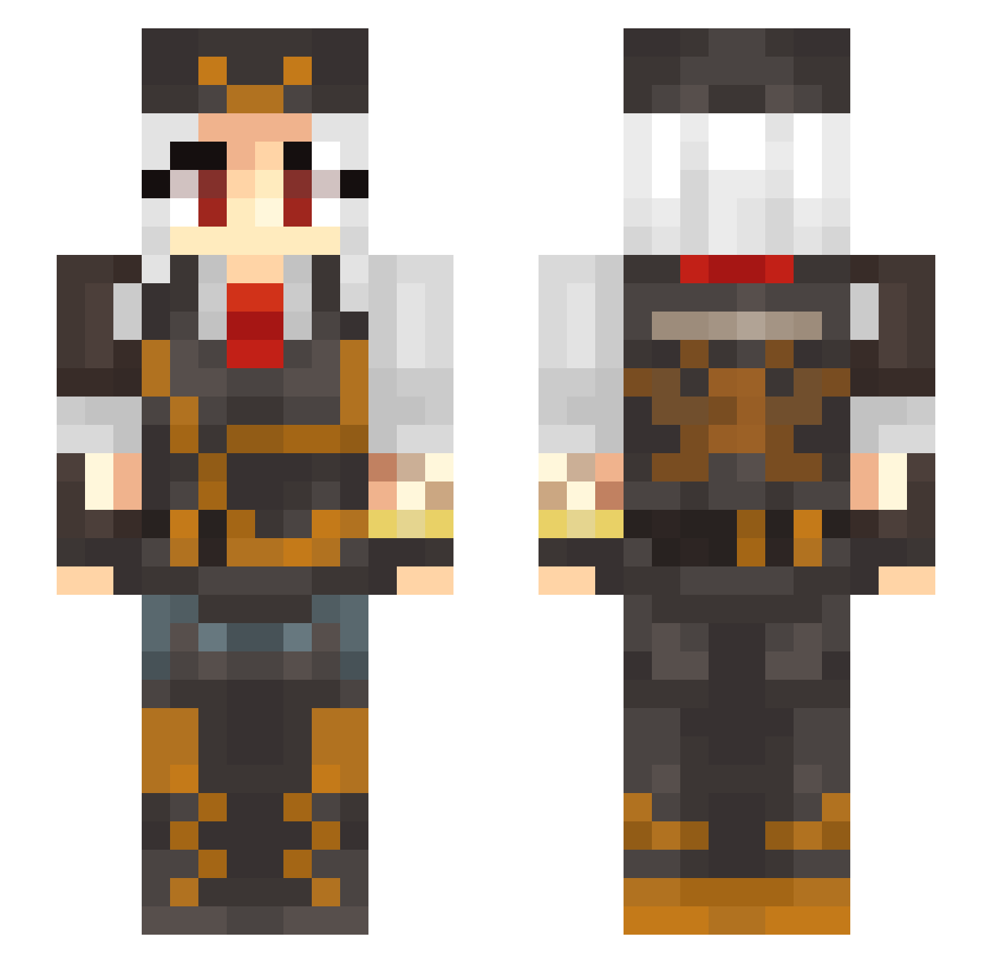 tired_zZz Minecraft skin, front and back view