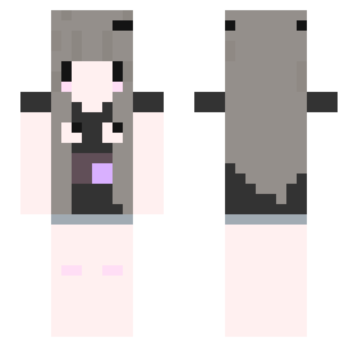 rx5690 Minecraft skin, front and back view