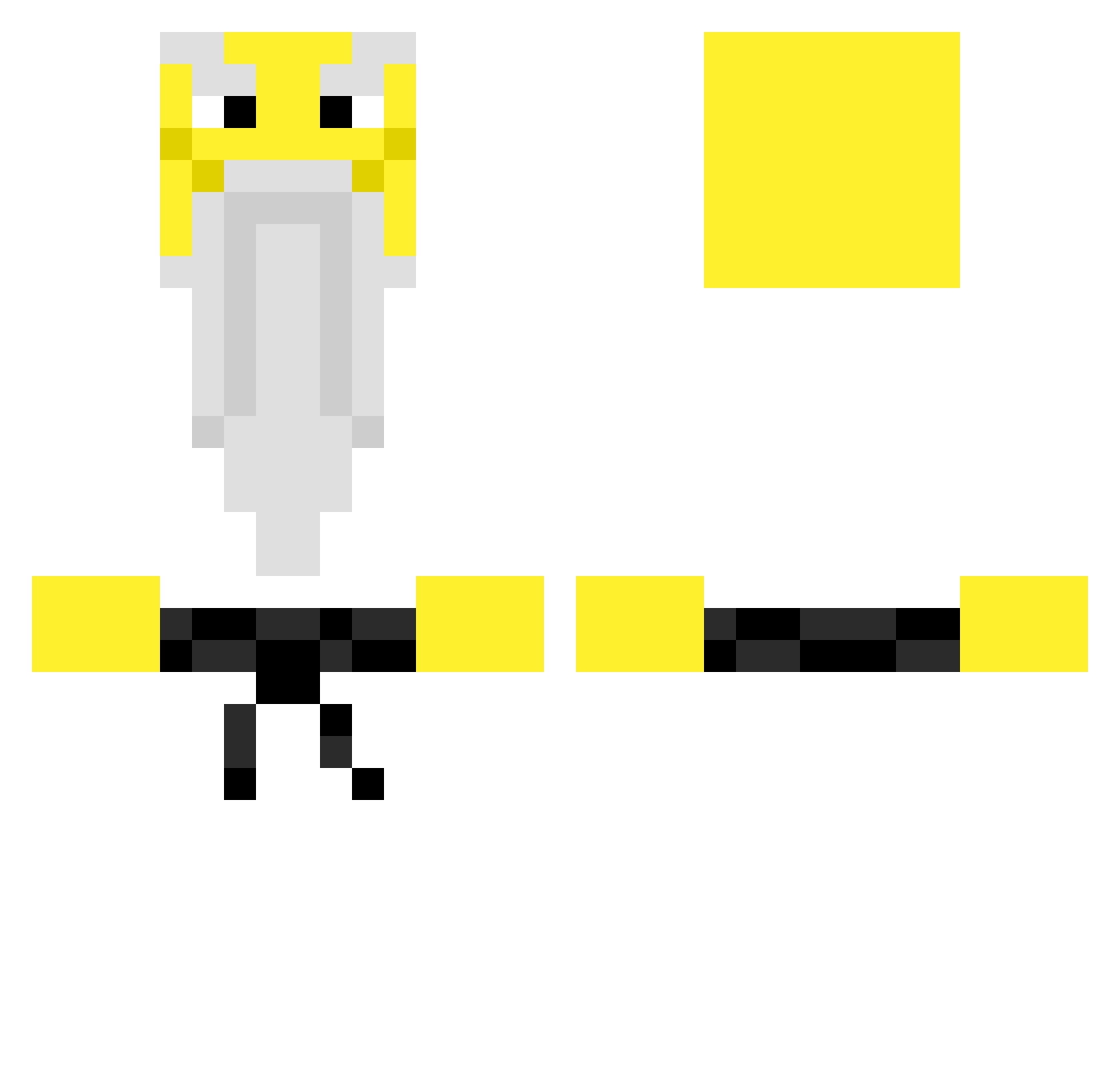 maxietaxy Minecraft skin, front and back view