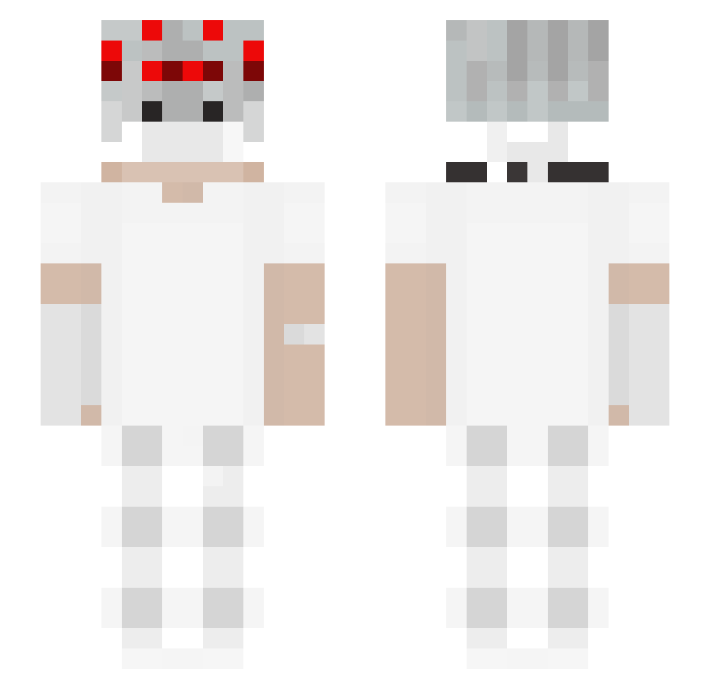 Jasky_ Minecraft skin, front and back view