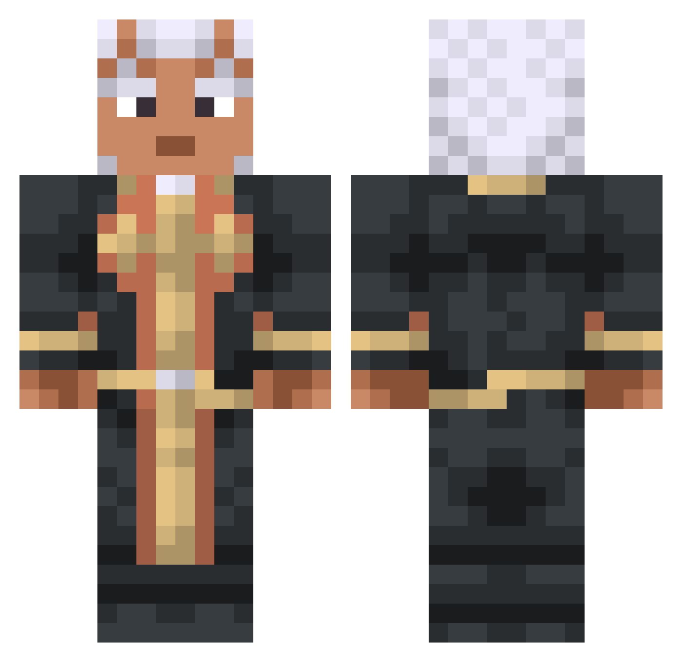 Kuliczek_ Minecraft skin, front and back view