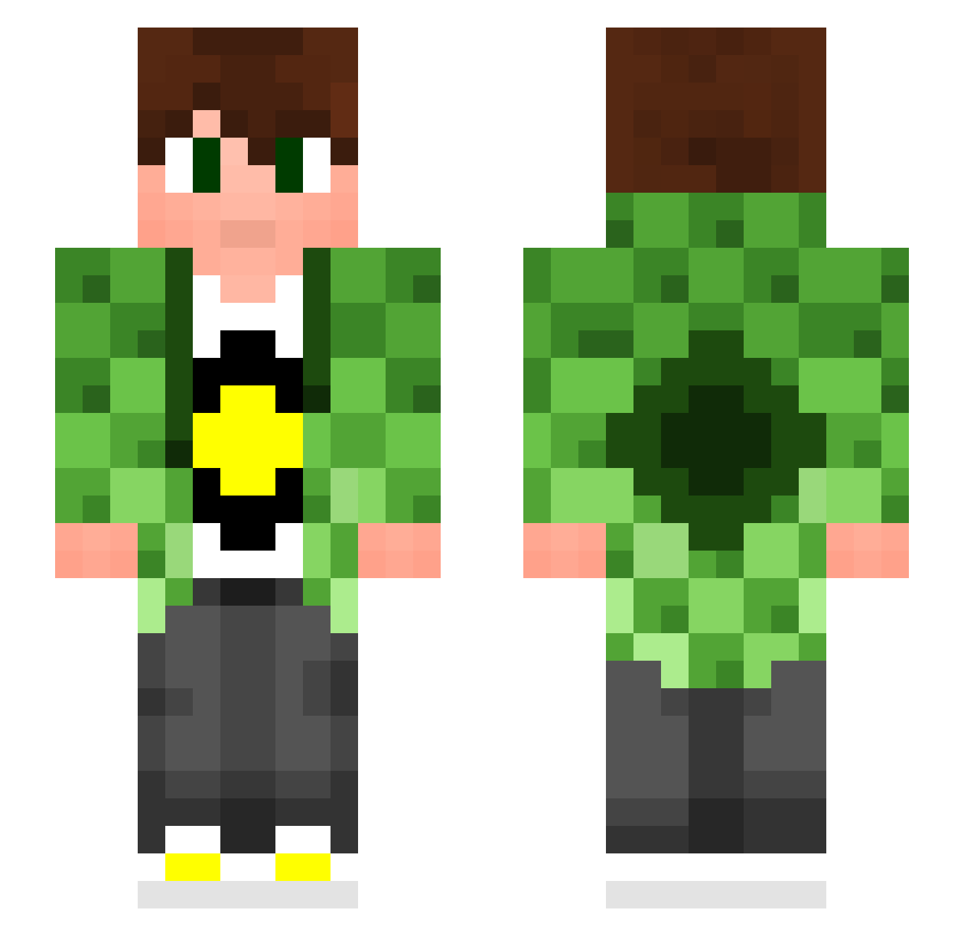 h3oCharles Minecraft skin, front and back view