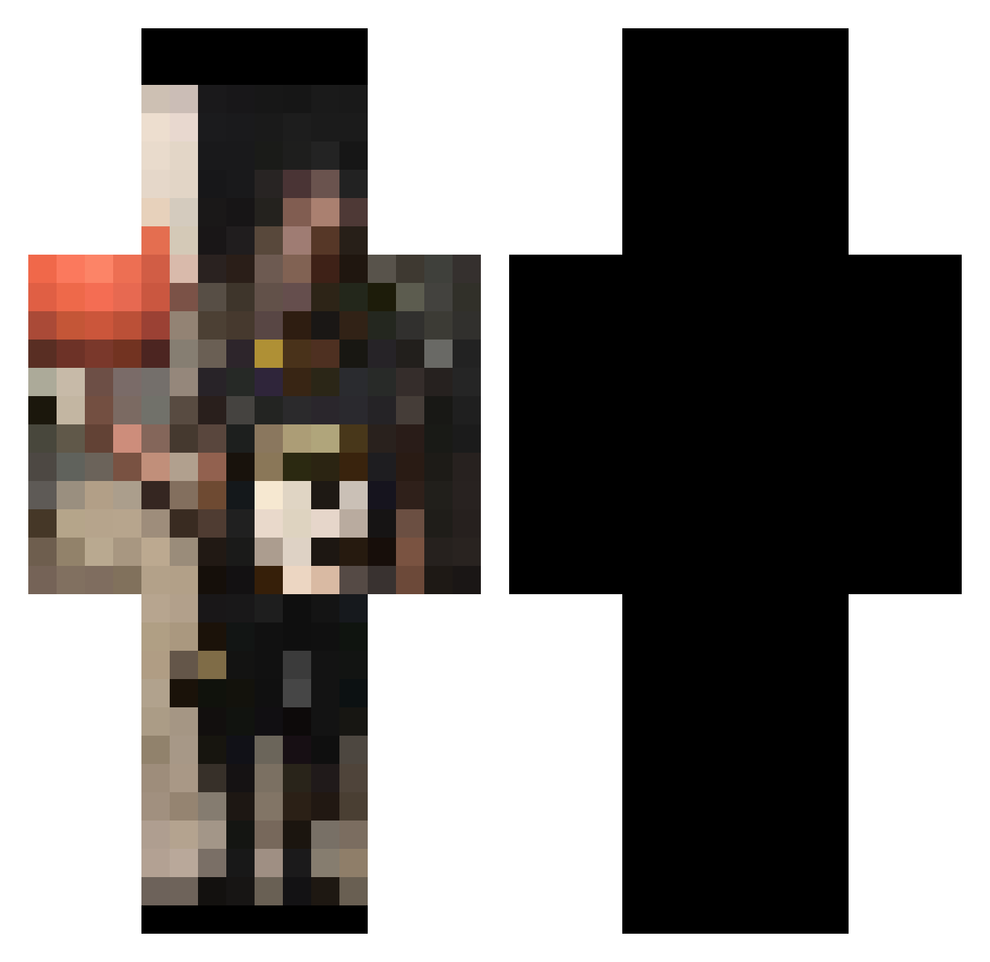 t_w_zy Minecraft skin, front and back view