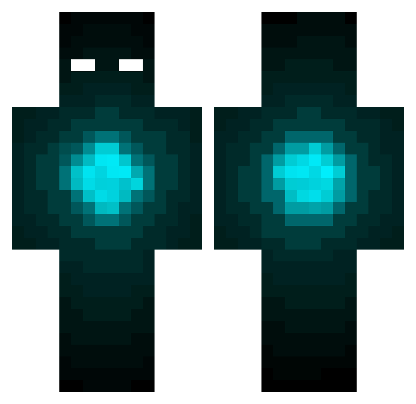 clemmie Minecraft skin, front and back view