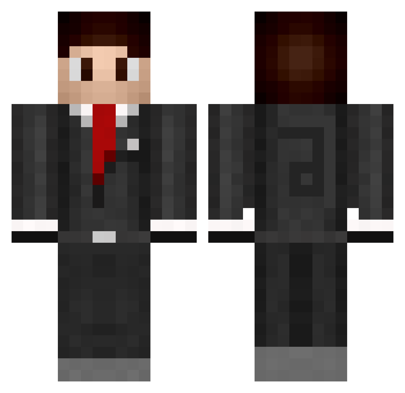 Raph_Game Minecraft skin, front and back view