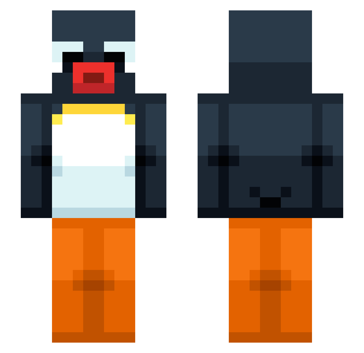 CukeTagger72 Minecraft skin, front and back view