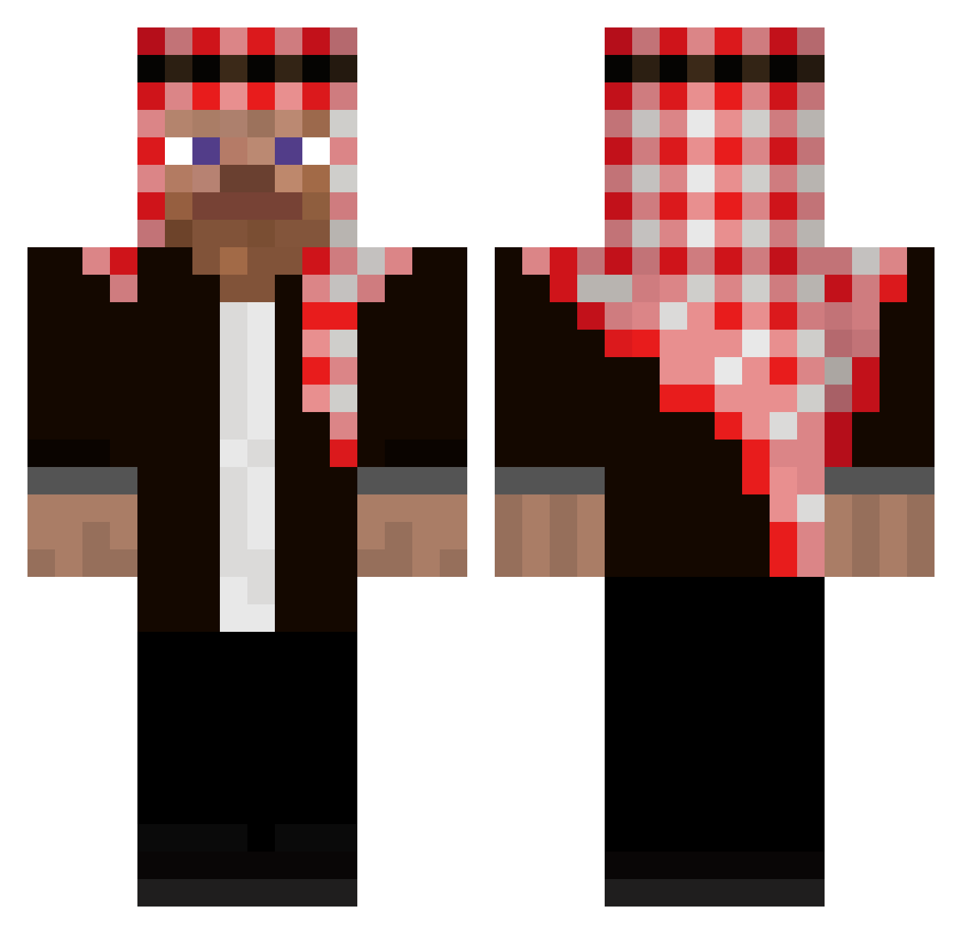 Futur_pro360 Minecraft skin, front and back view