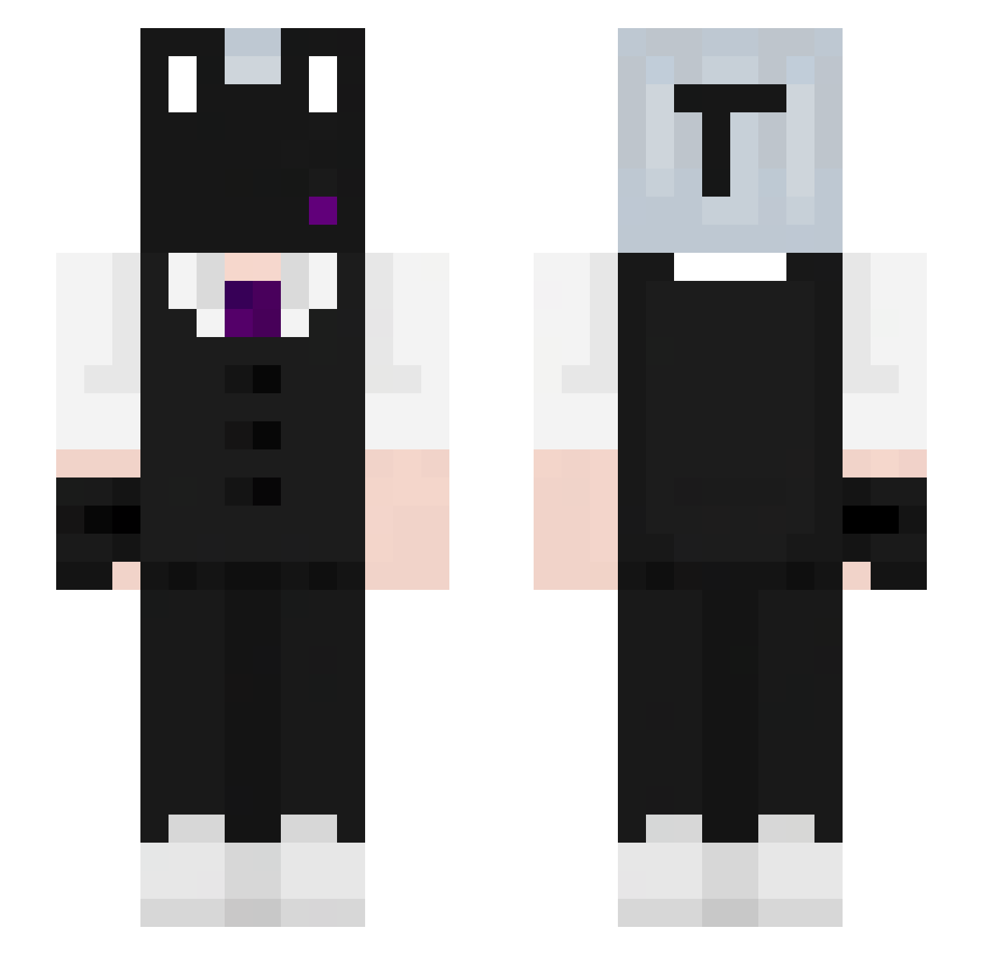 StellarFX Minecraft skin, front and back view