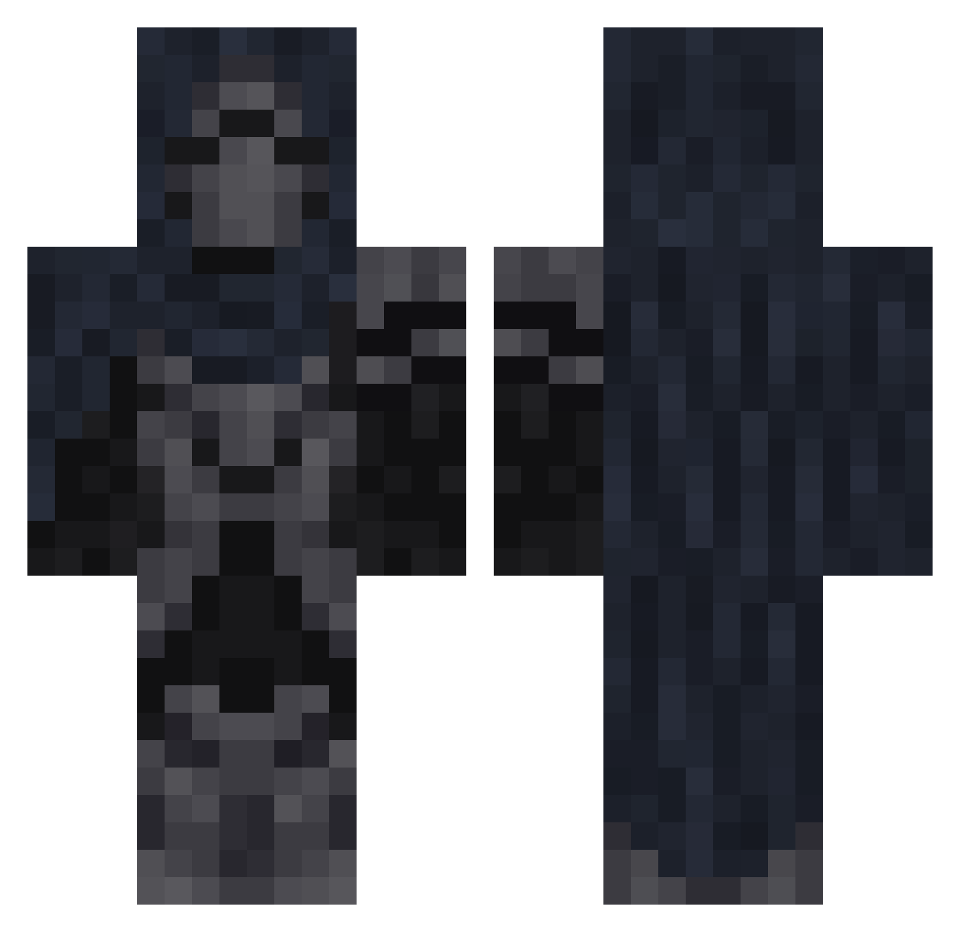 HipnotiQ_ Minecraft skin, front and back view