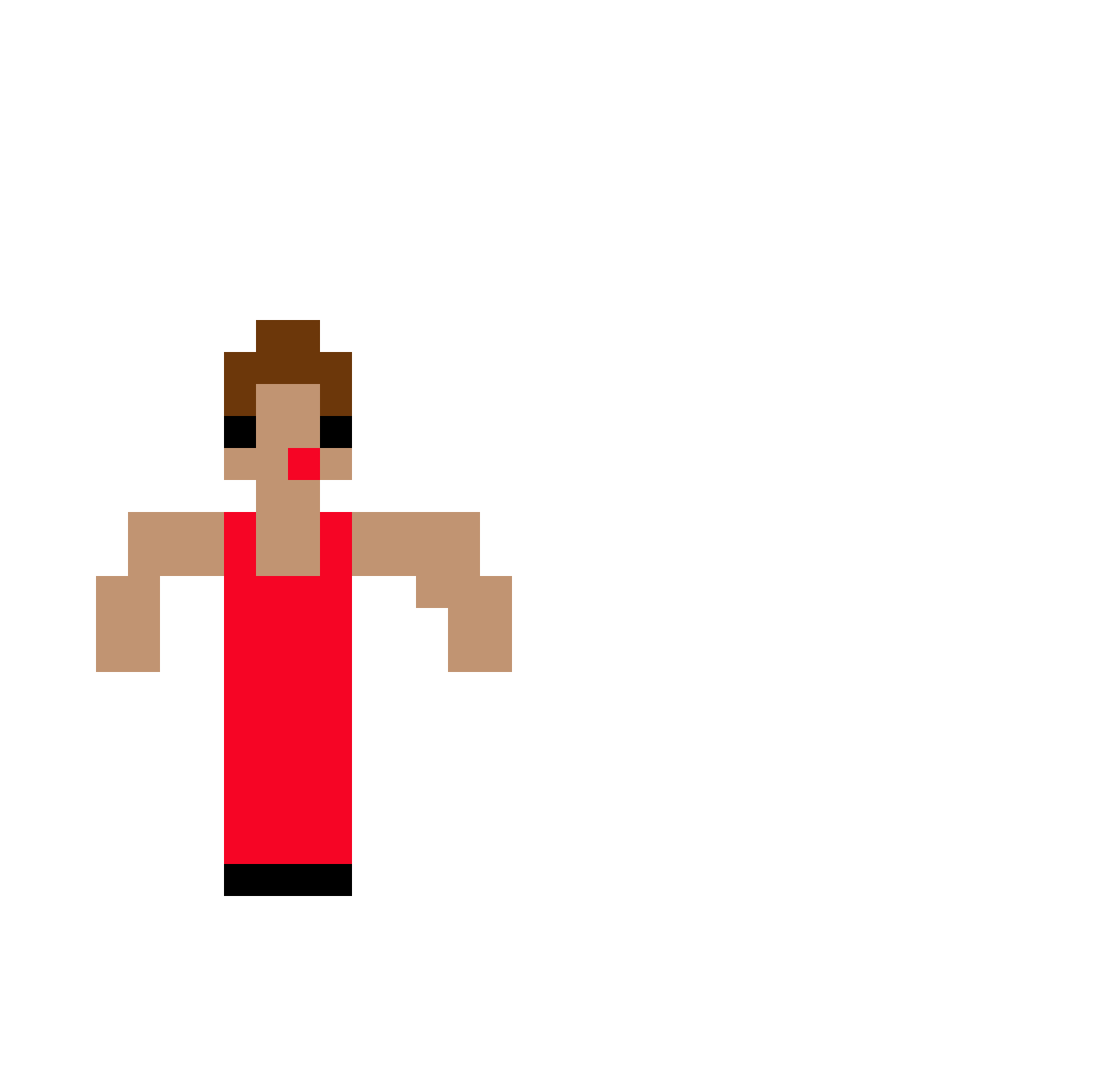 TQMAN Minecraft skin, front and back view