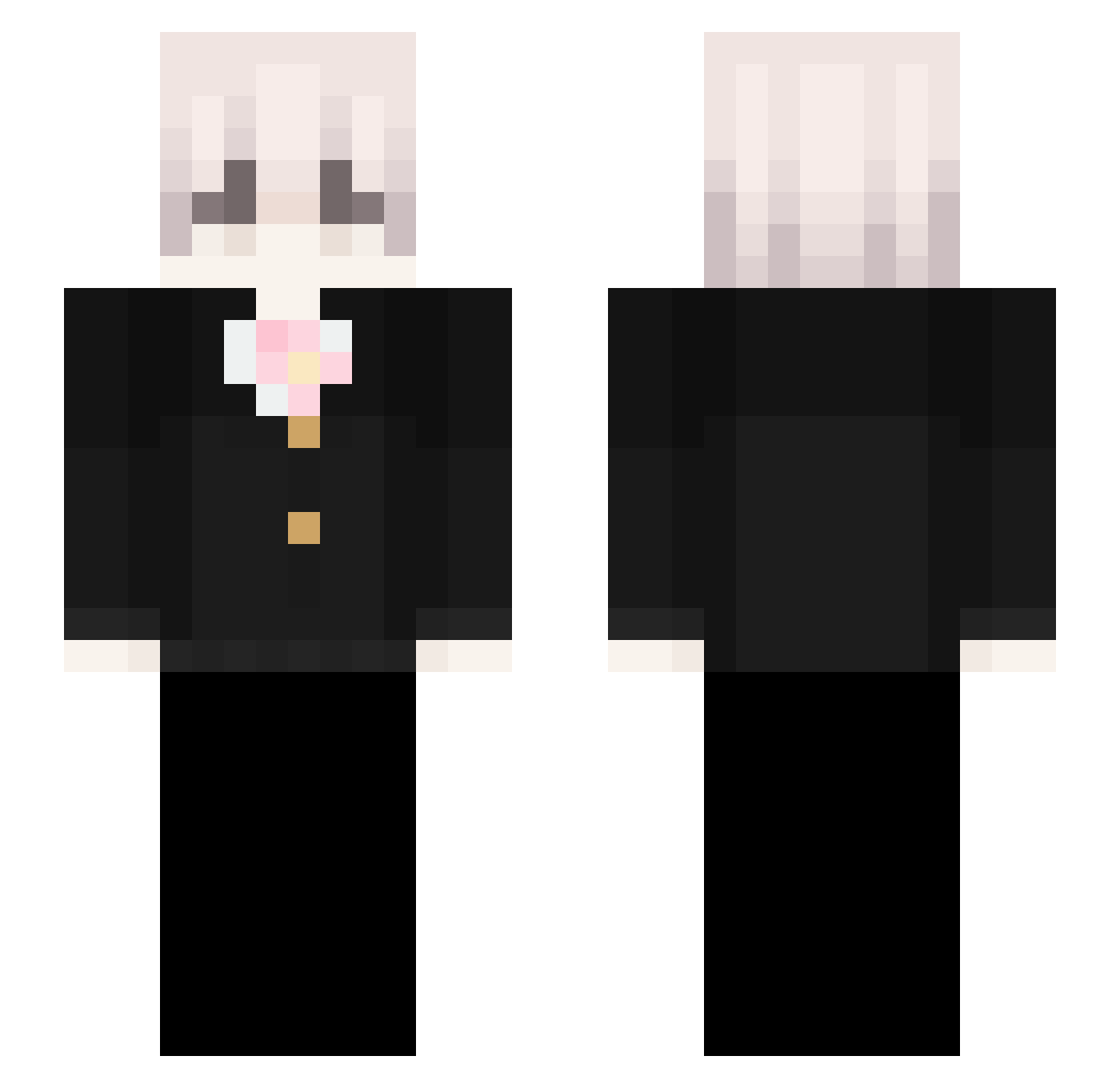 ryoIsNotAwake Minecraft skin, front and back view