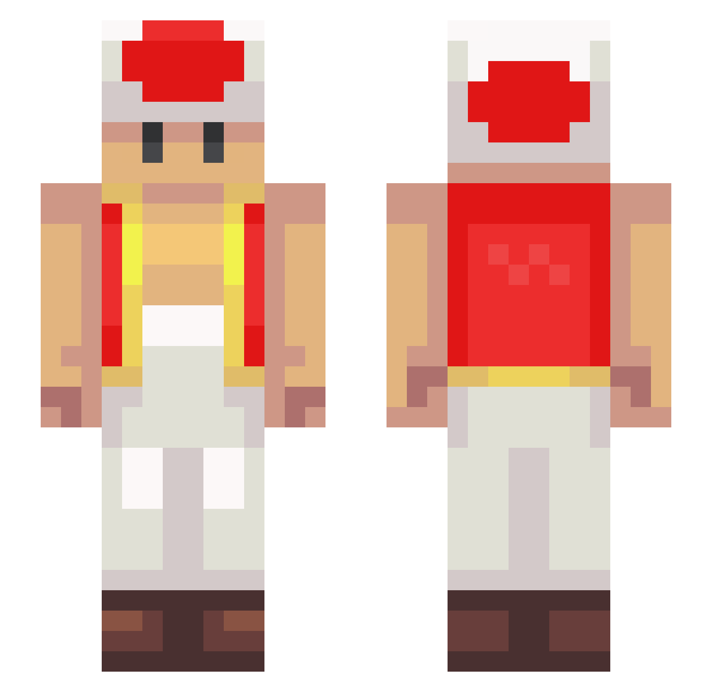 NANSOU10 Minecraft skin, front and back view