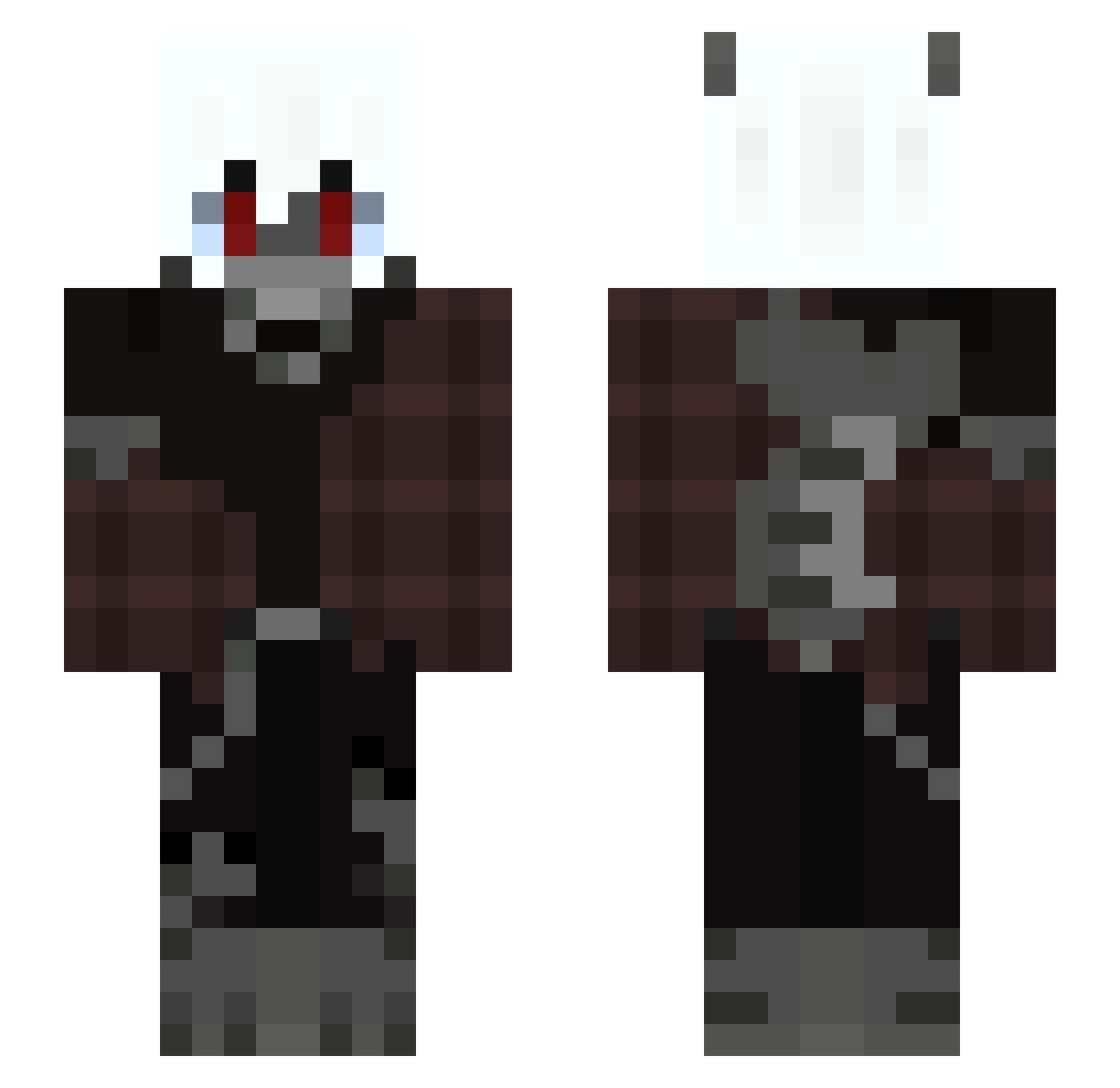 The_Royal_Moss Minecraft skin, front and back view