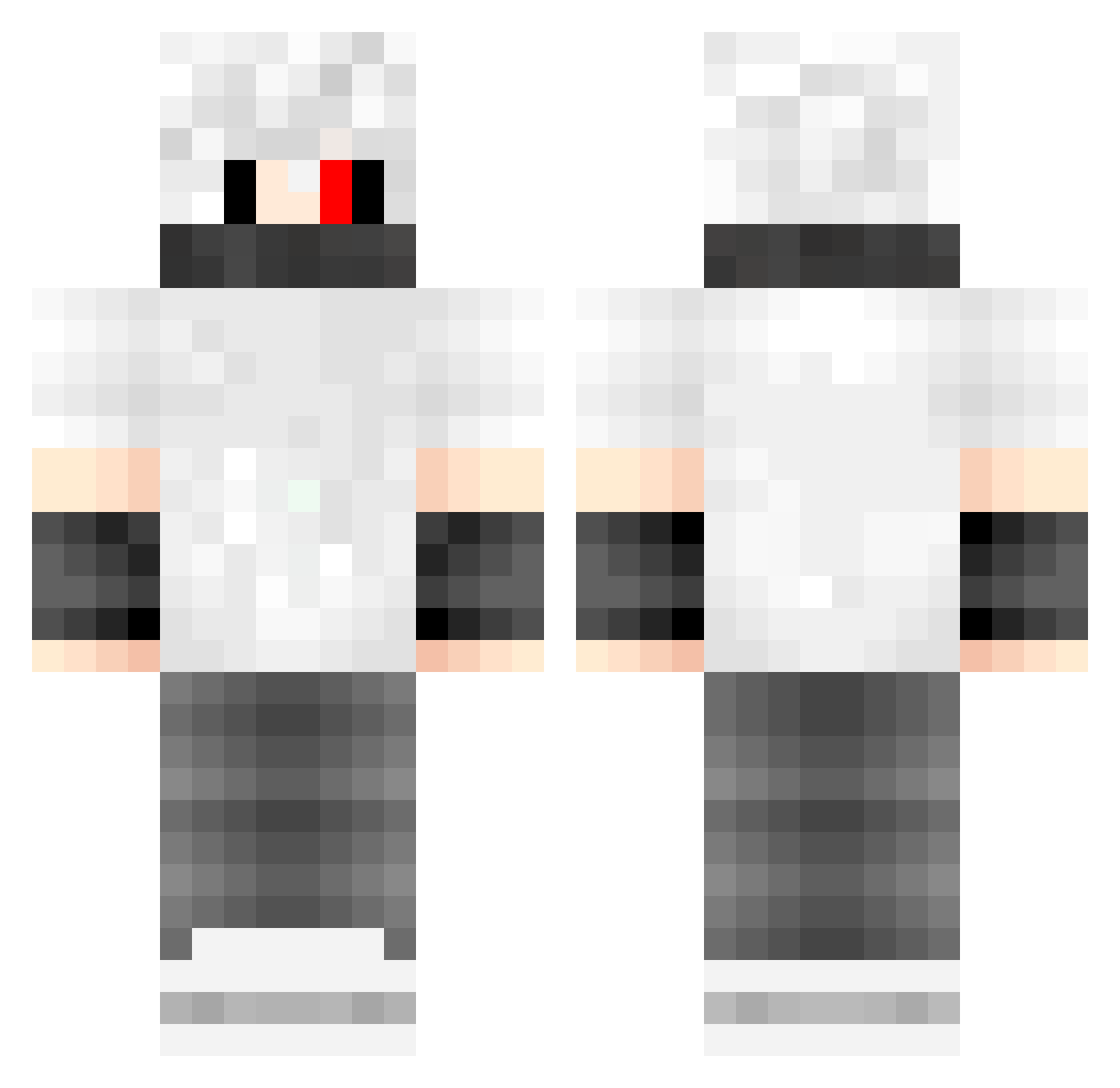 yJeeanG0D_ Minecraft skin, front and back view