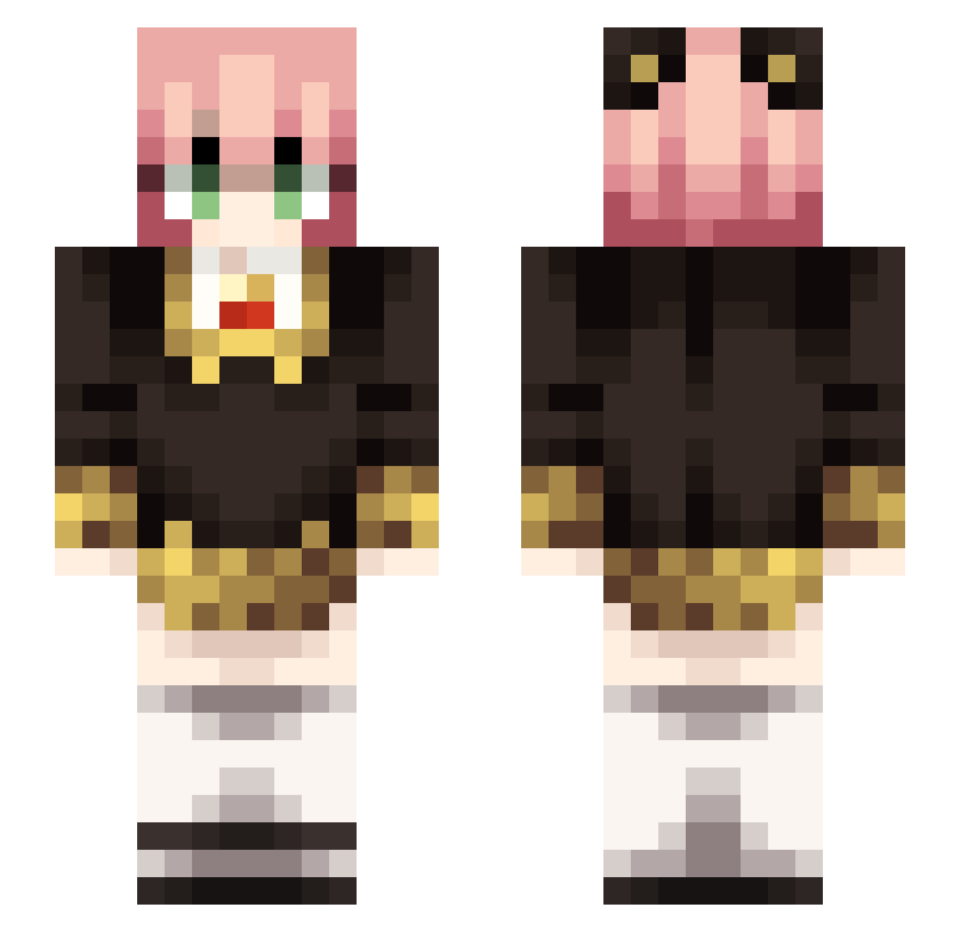 soiv73 Minecraft skin, front and back view