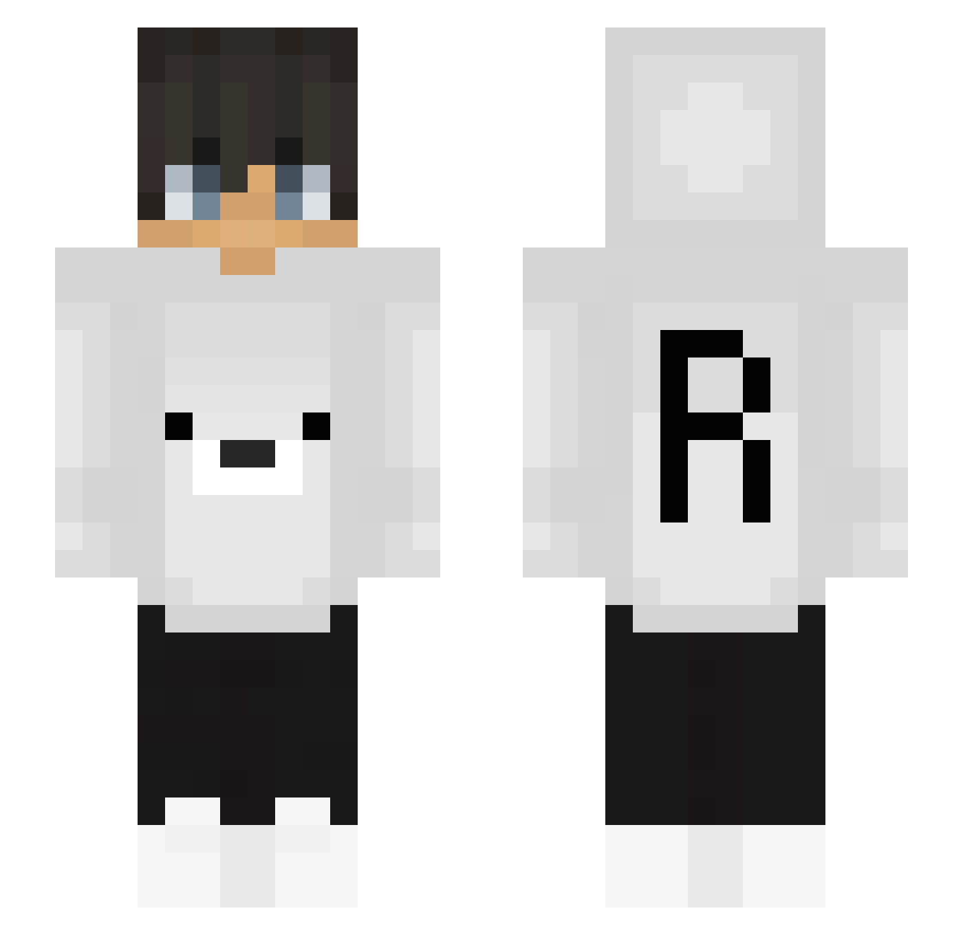 xXL_dragoXx Minecraft skin, front and back view