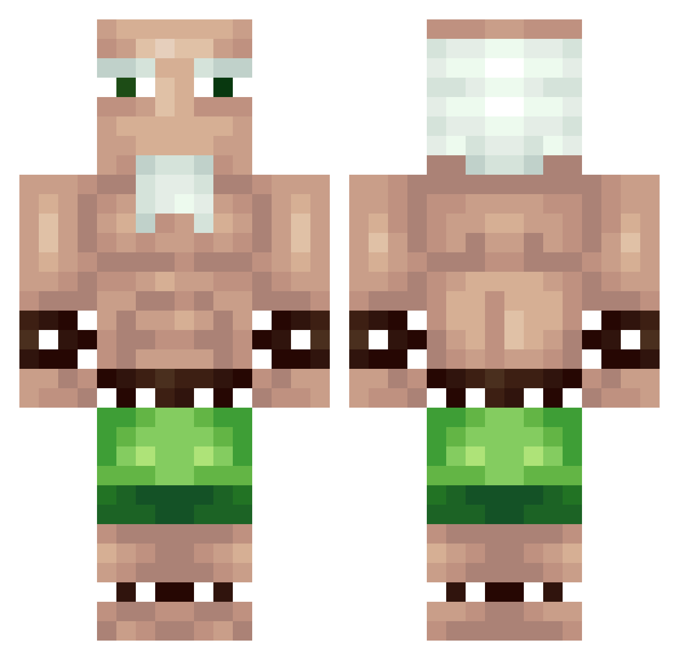 Jedski_ Minecraft skin, front and back view
