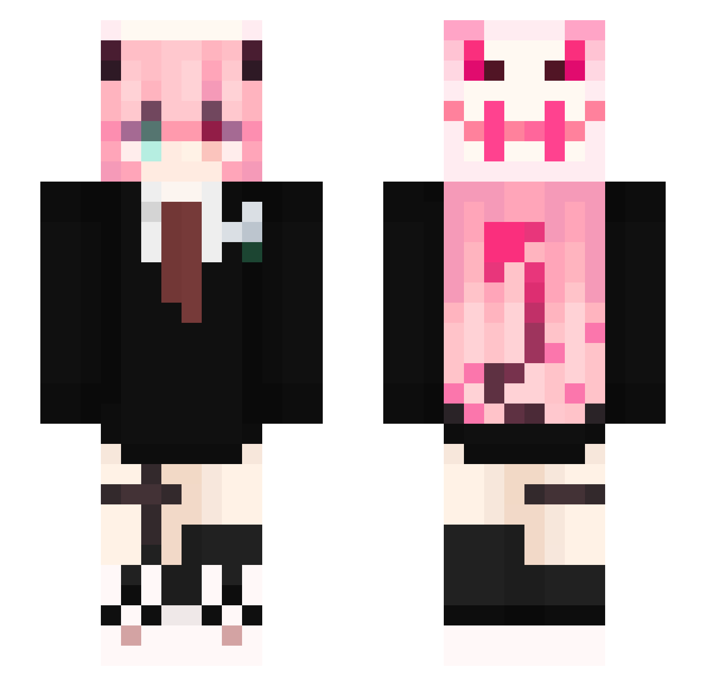 VALENTIN2511 Minecraft skin, front and back view
