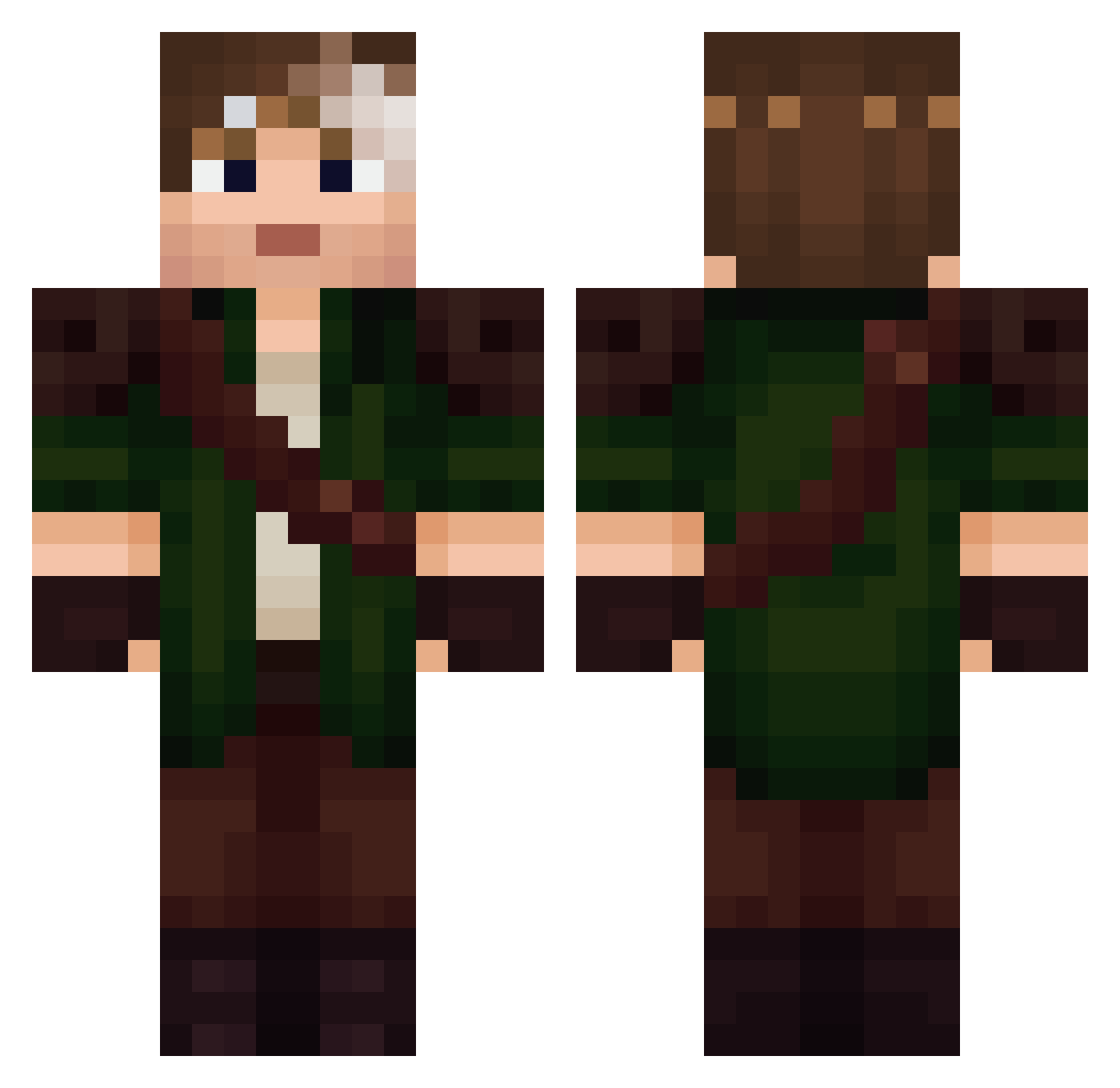 Rip_Spawn Minecraft skin, front and back view
