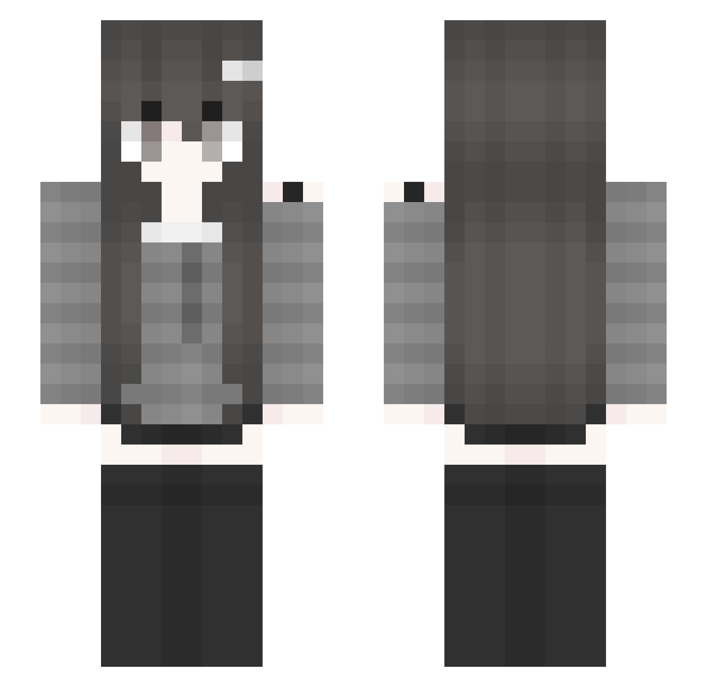 felaipiiiss Minecraft skin, front and back view