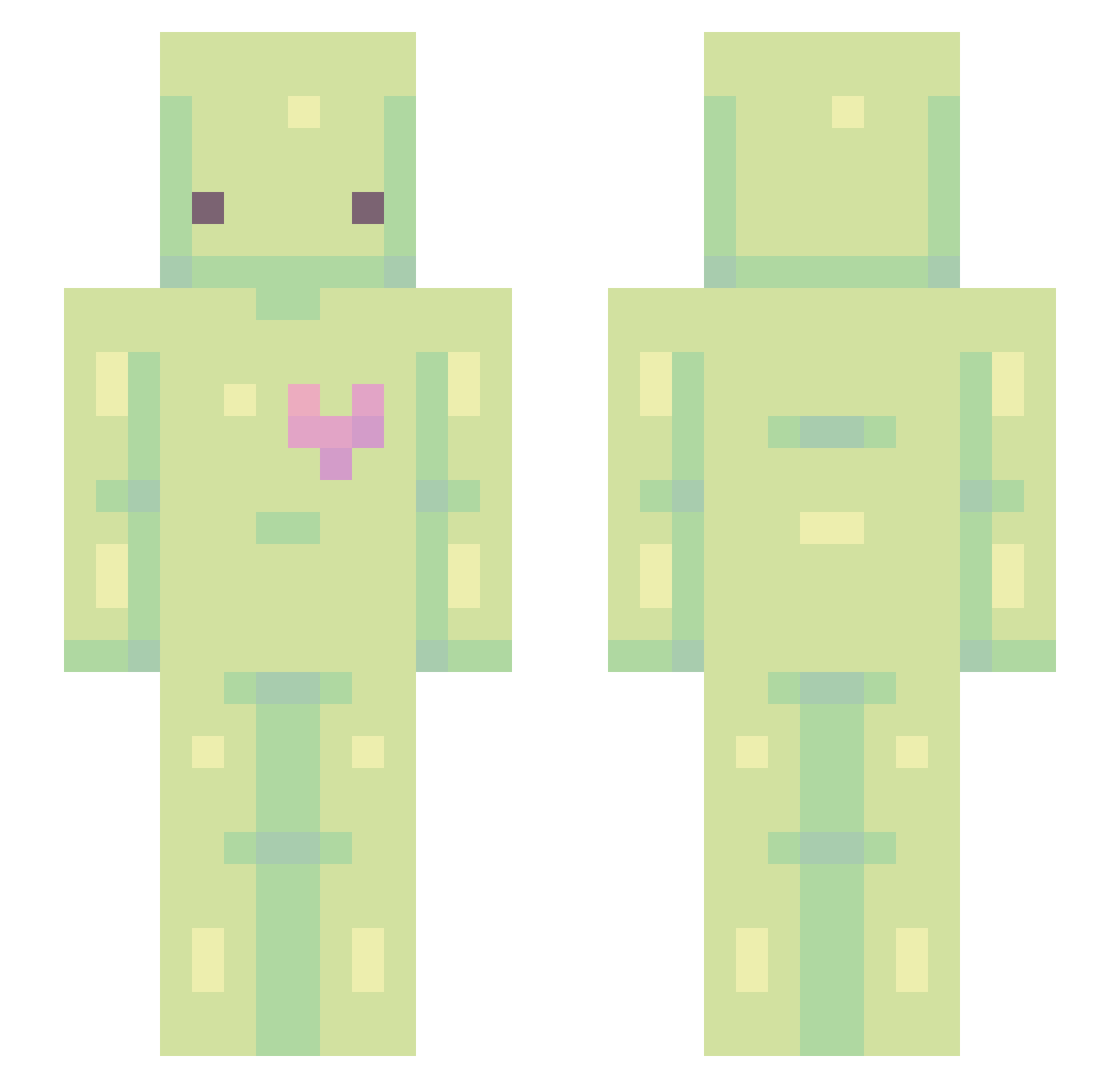 emb14 Minecraft skin, front and back view