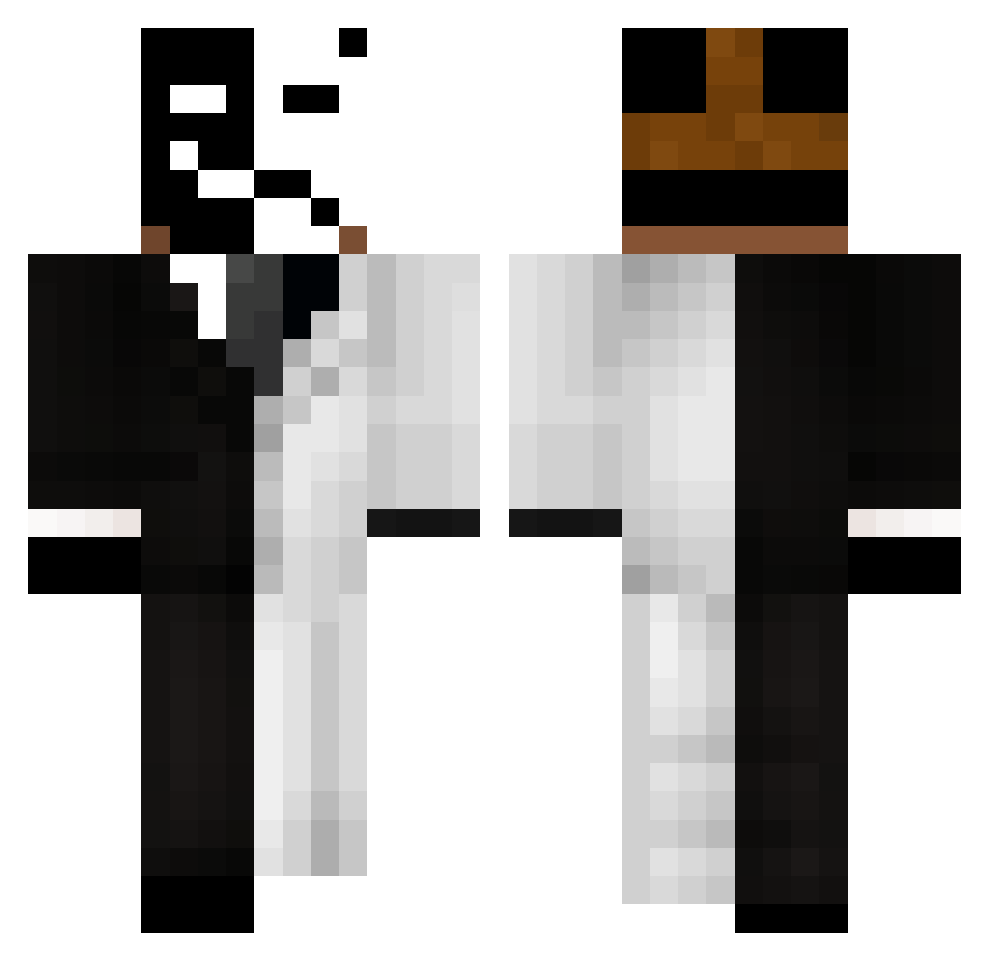 Disc0rd_ Minecraft skin, front and back view