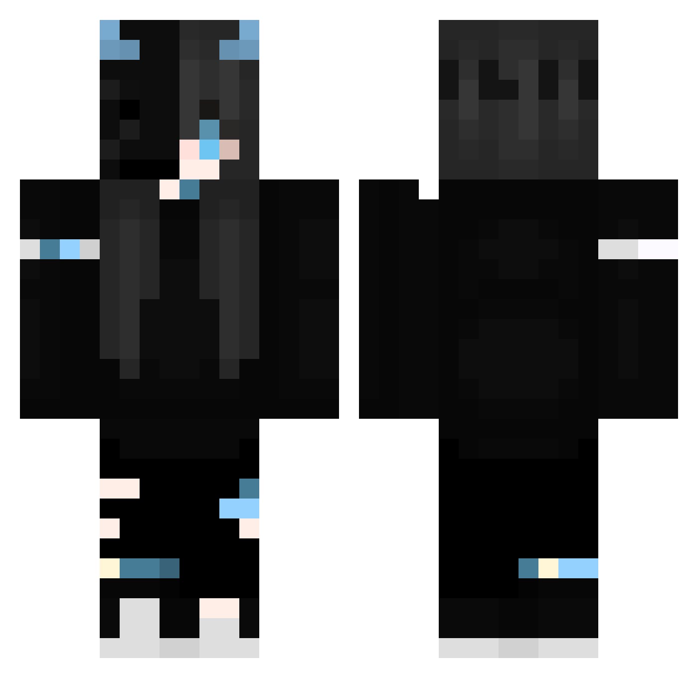 y_H4Xzz_xXx_ Minecraft skin, front and back view