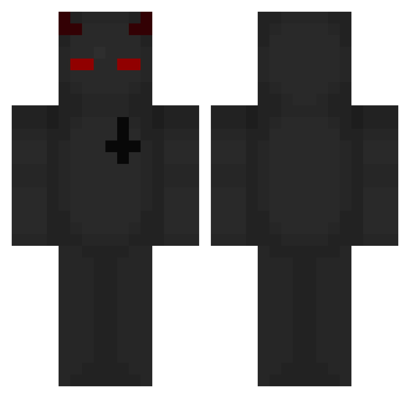Twyn_aeroX Minecraft skin, front and back view