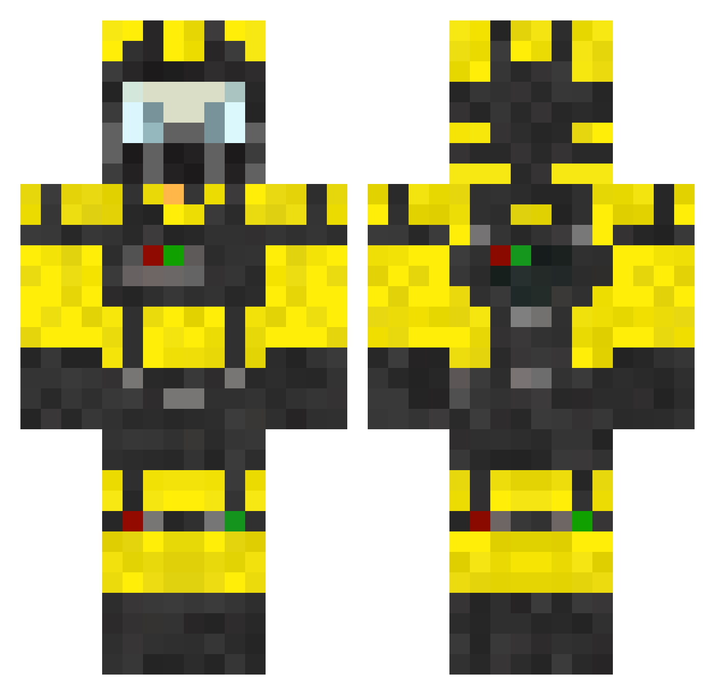 michal0 Minecraft skin, front and back view