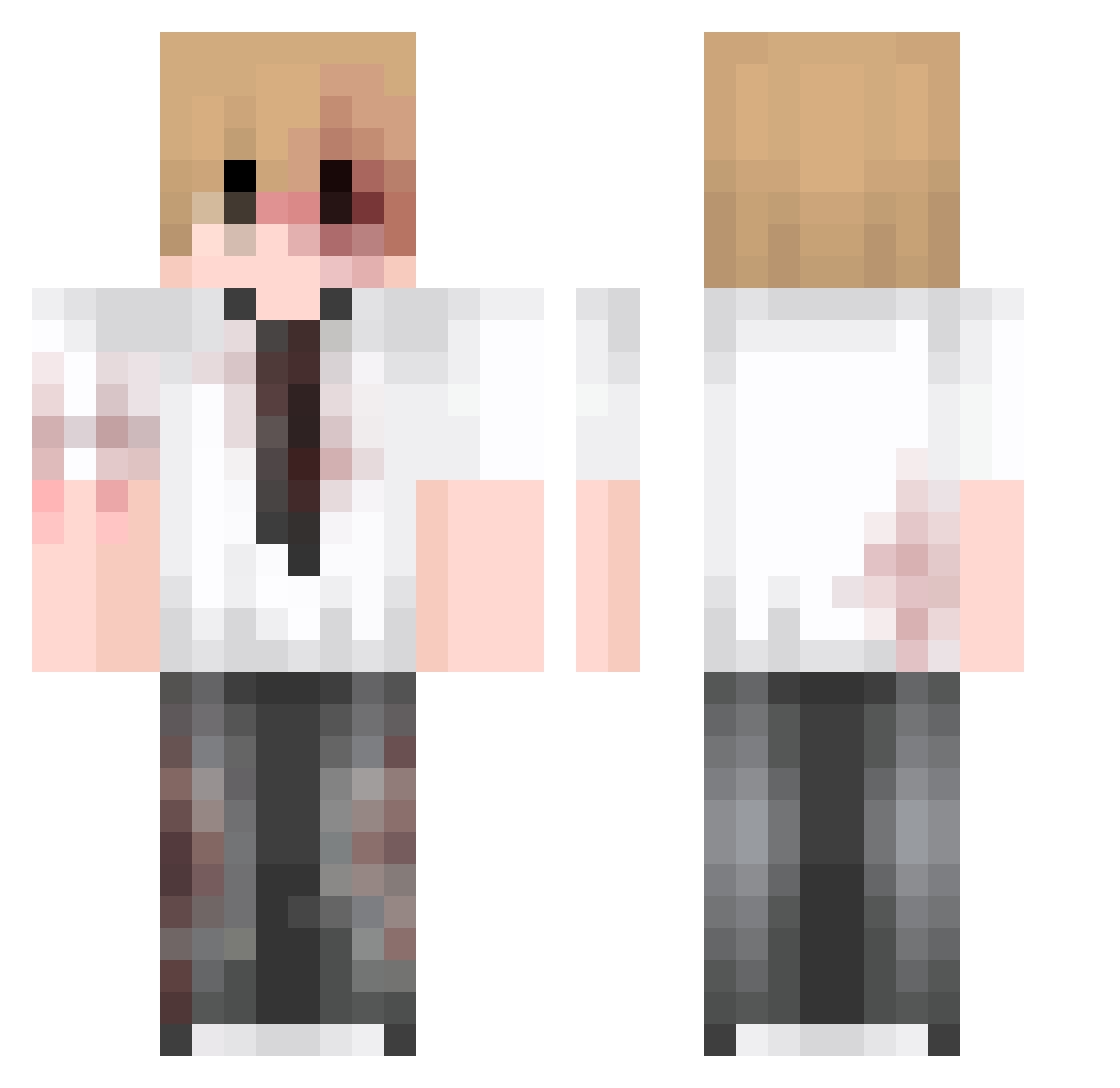thegreatwilf Minecraft skin, front and back view