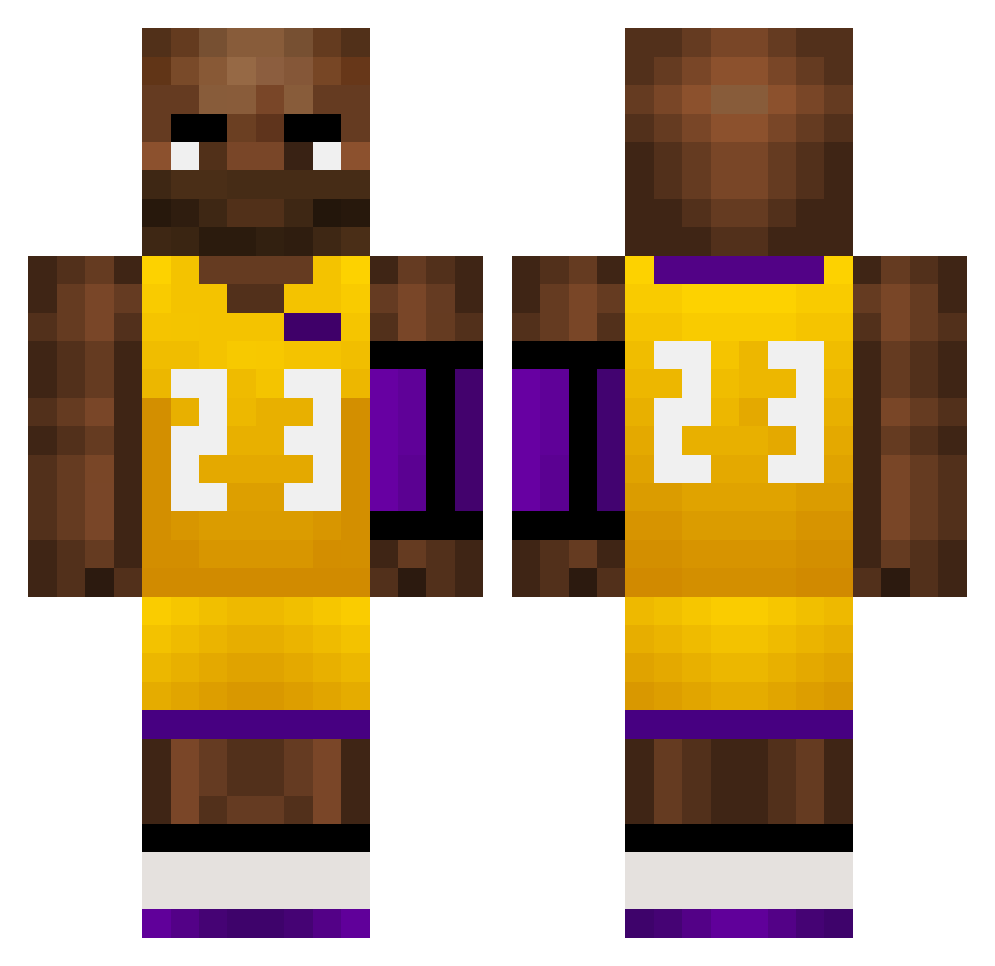 _Omanga_ Minecraft skin, front and back view