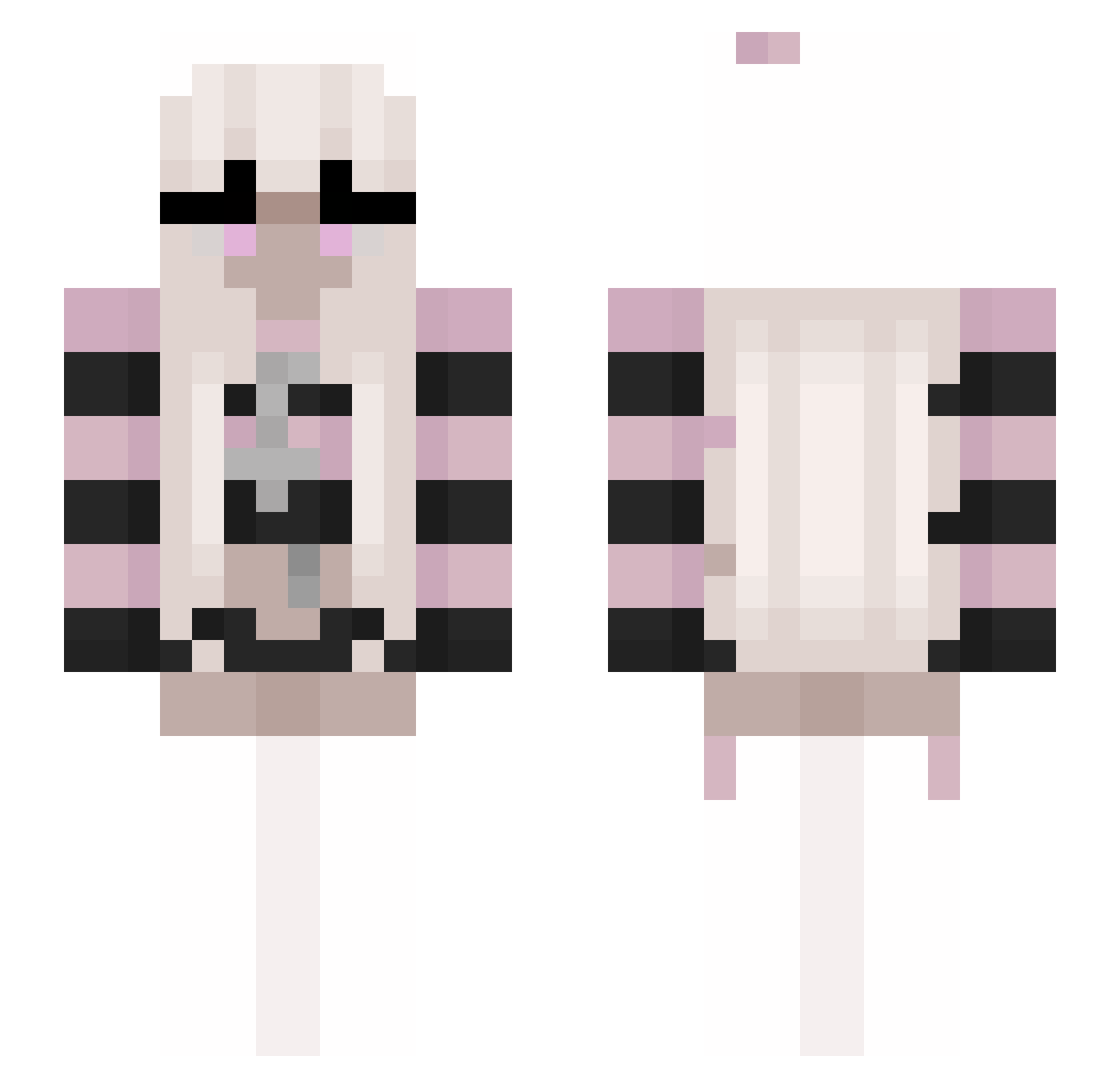 fornitelover123 Minecraft skin, front and back view