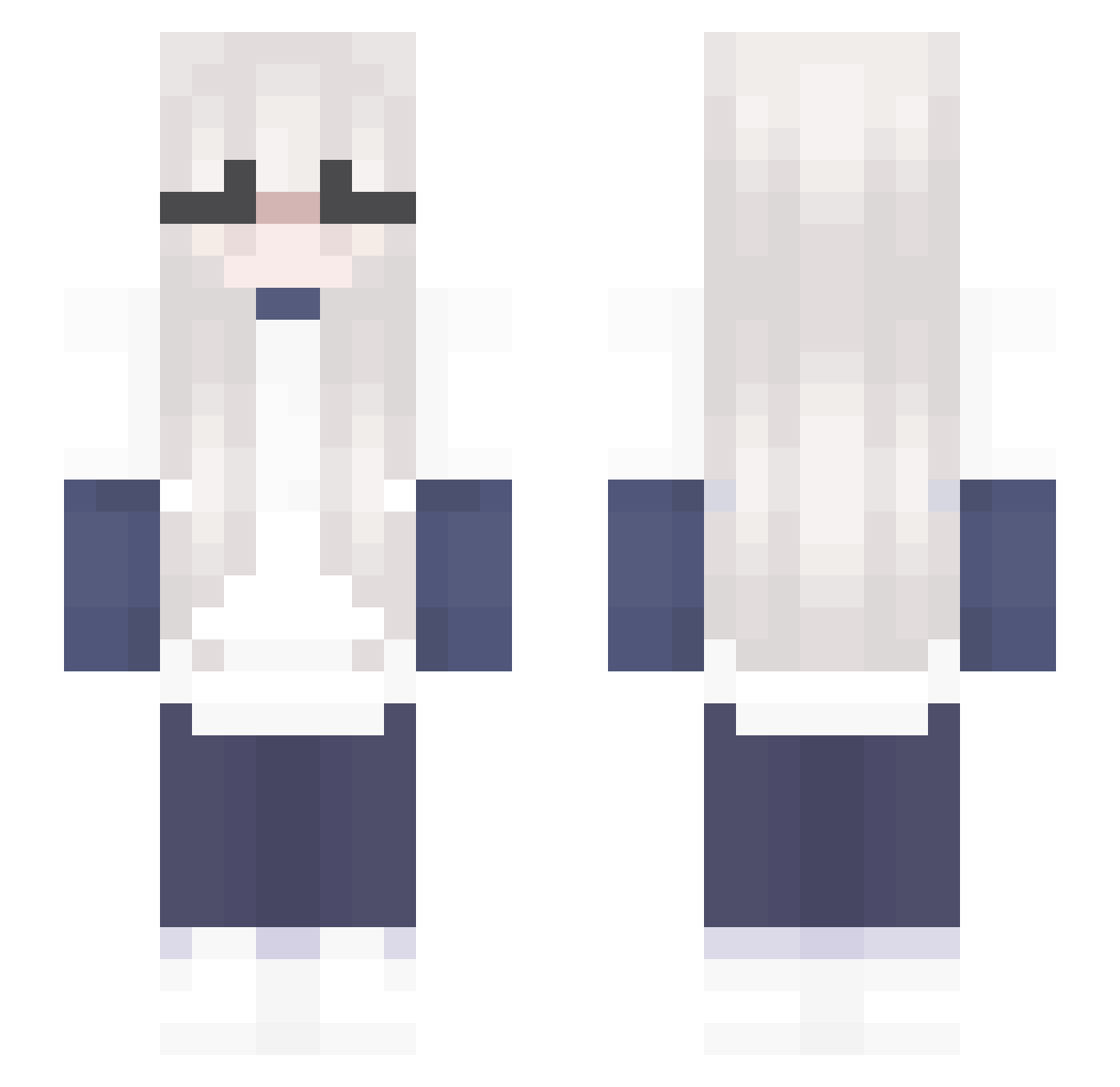 zofiamaster Minecraft skin, front and back view