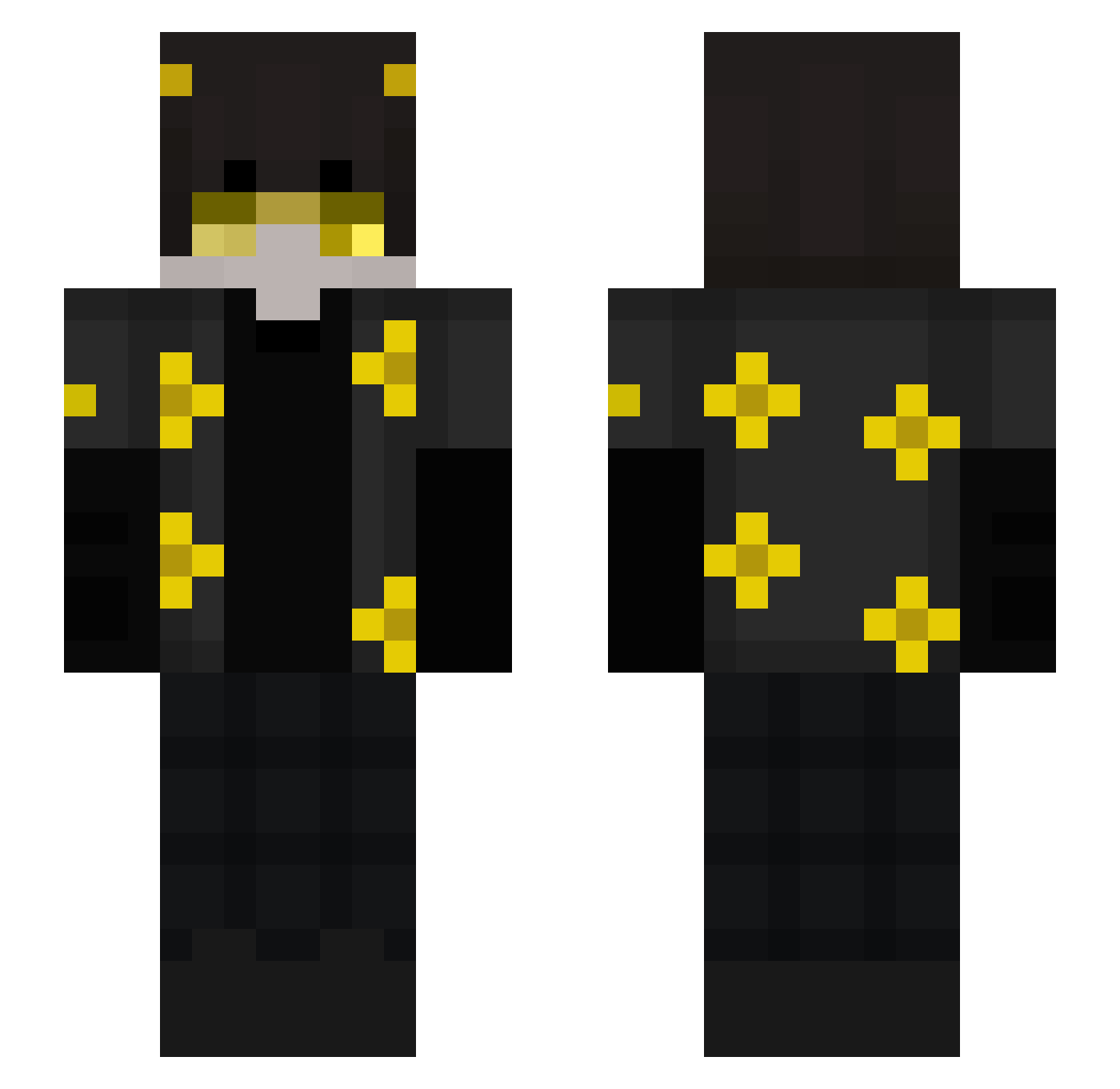 _TheFroze_ Minecraft skin, front and back view