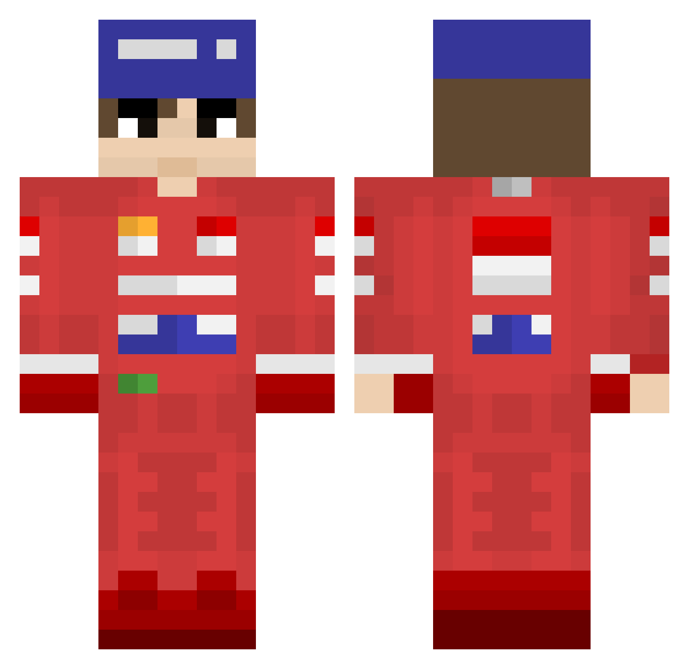 Joao_trajano Minecraft skin, front and back view