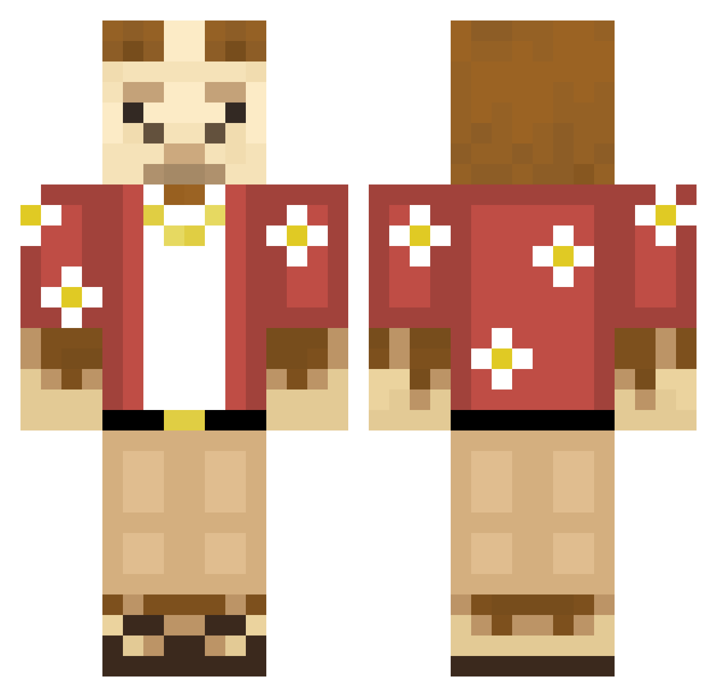 proud12_ Minecraft skin, front and back view