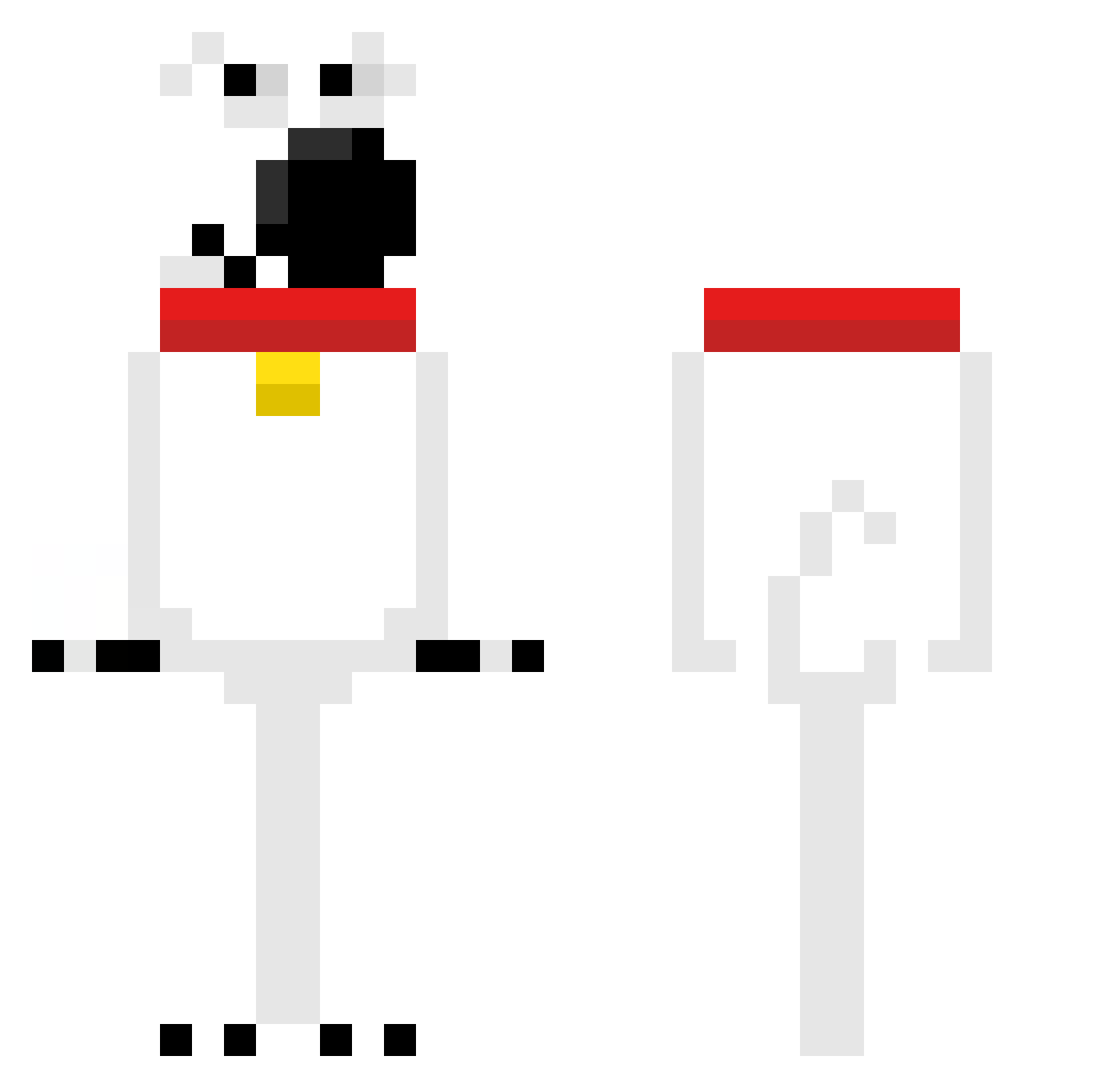 pelaayo Minecraft skin, front and back view