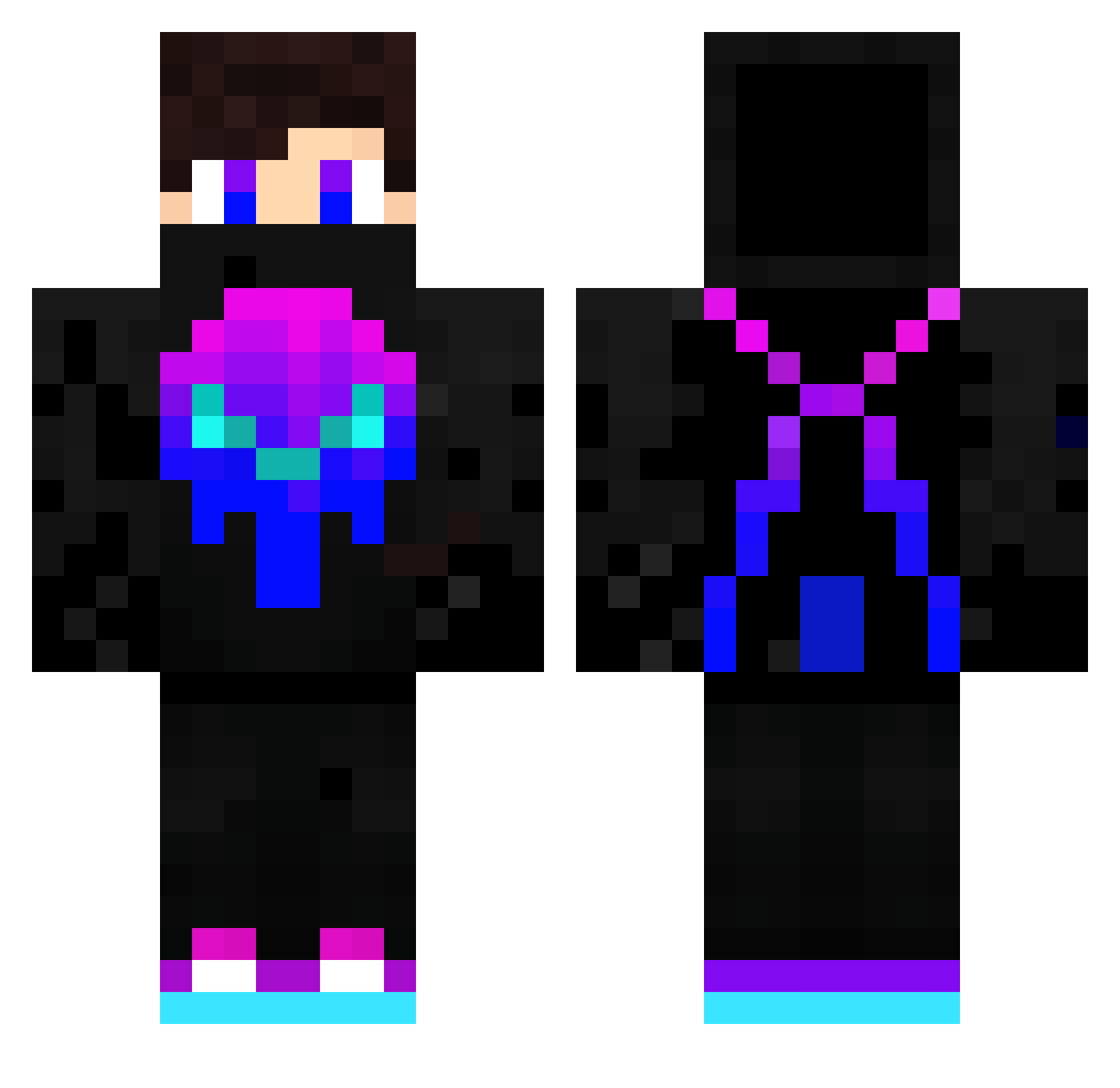 ASWEATYBOY Minecraft skin, front and back view