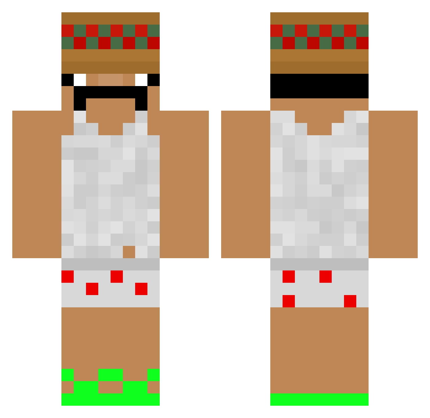 Lord_Hade_ Minecraft skin, front and back view