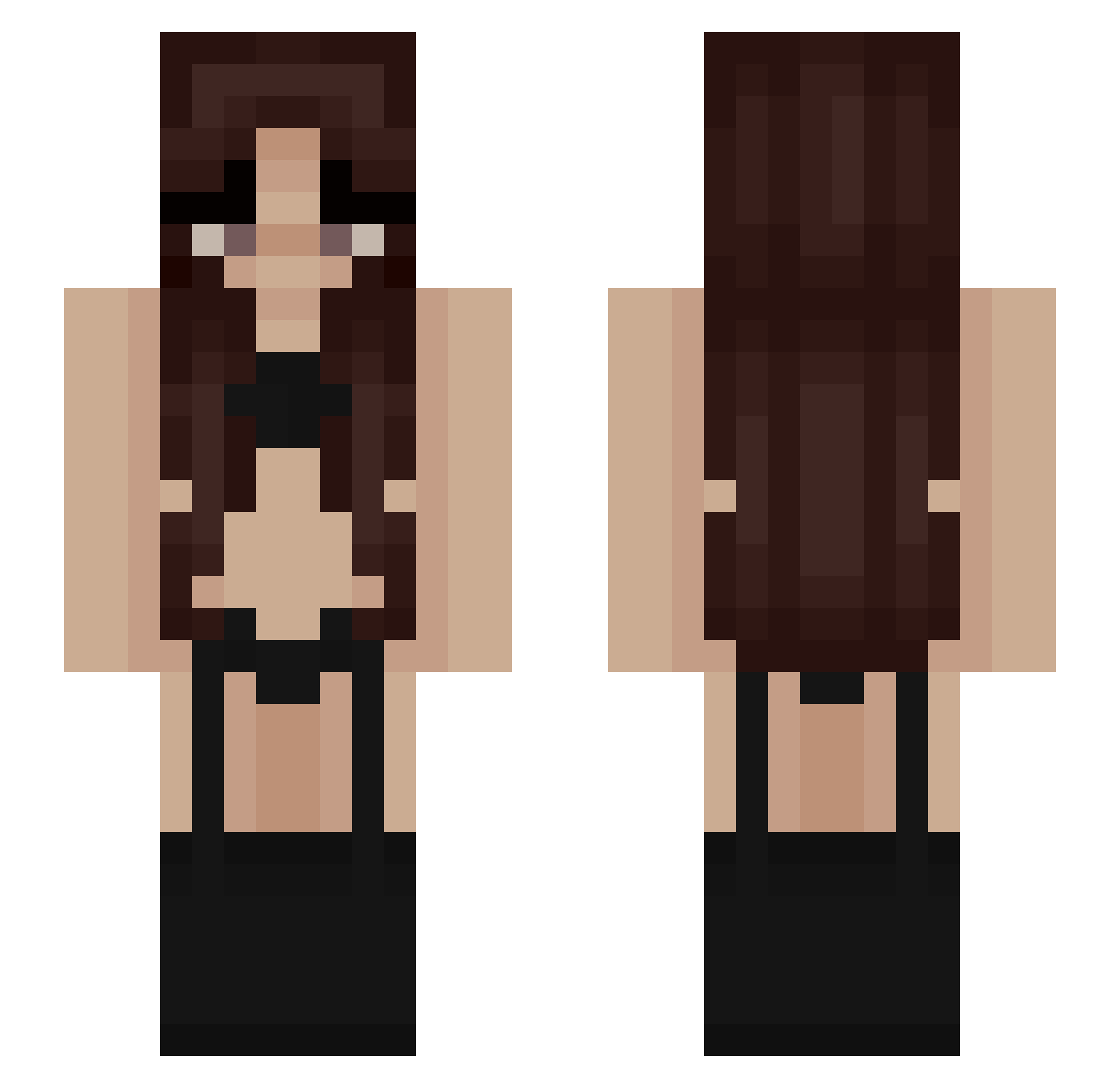j0gg Minecraft skin, front and back view