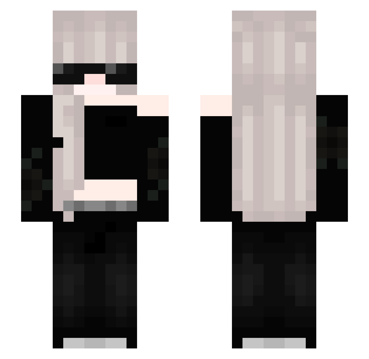 maang_0 Minecraft skin, front and back view