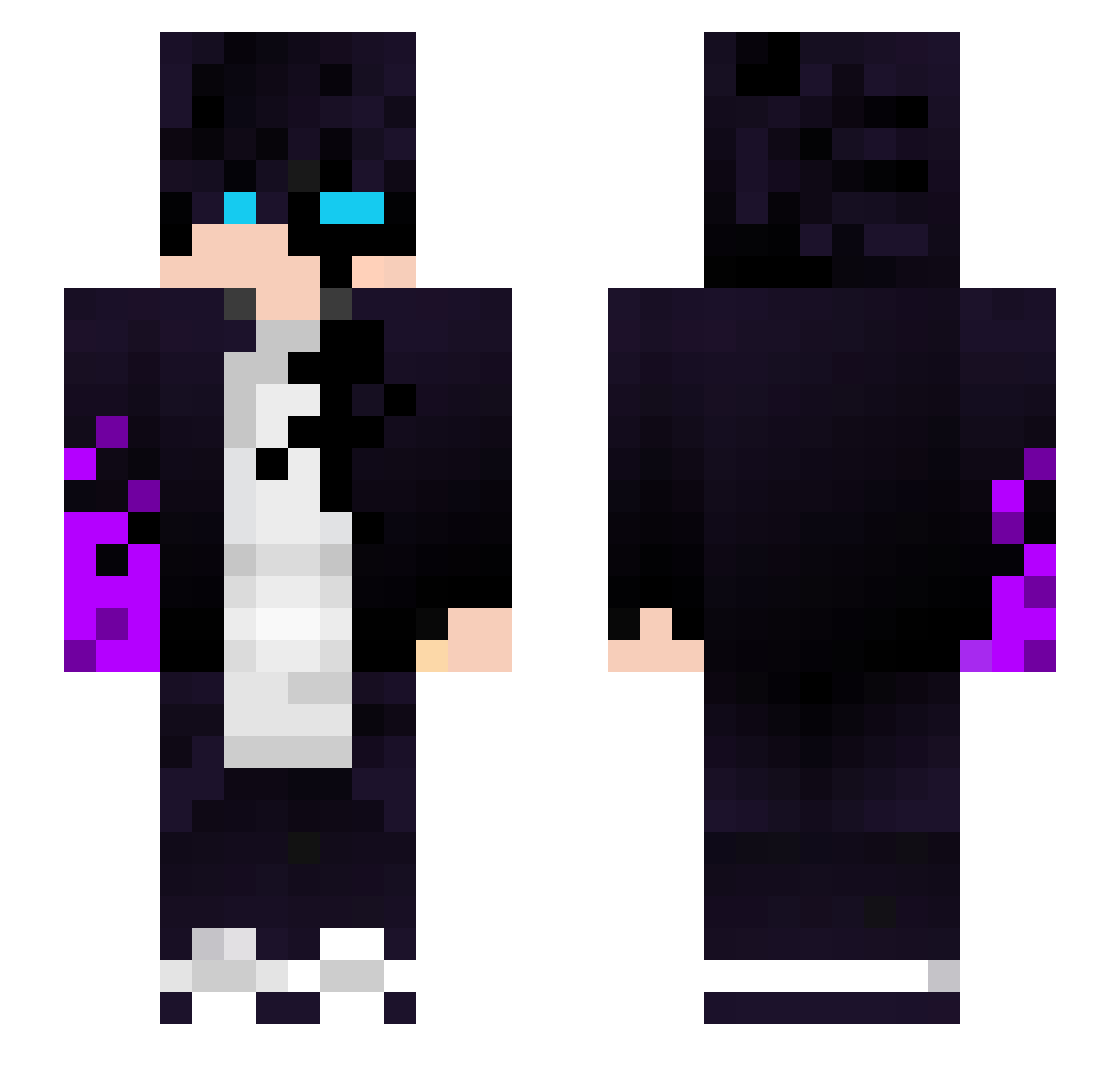 Tomus_Pogromca Minecraft skin, front and back view