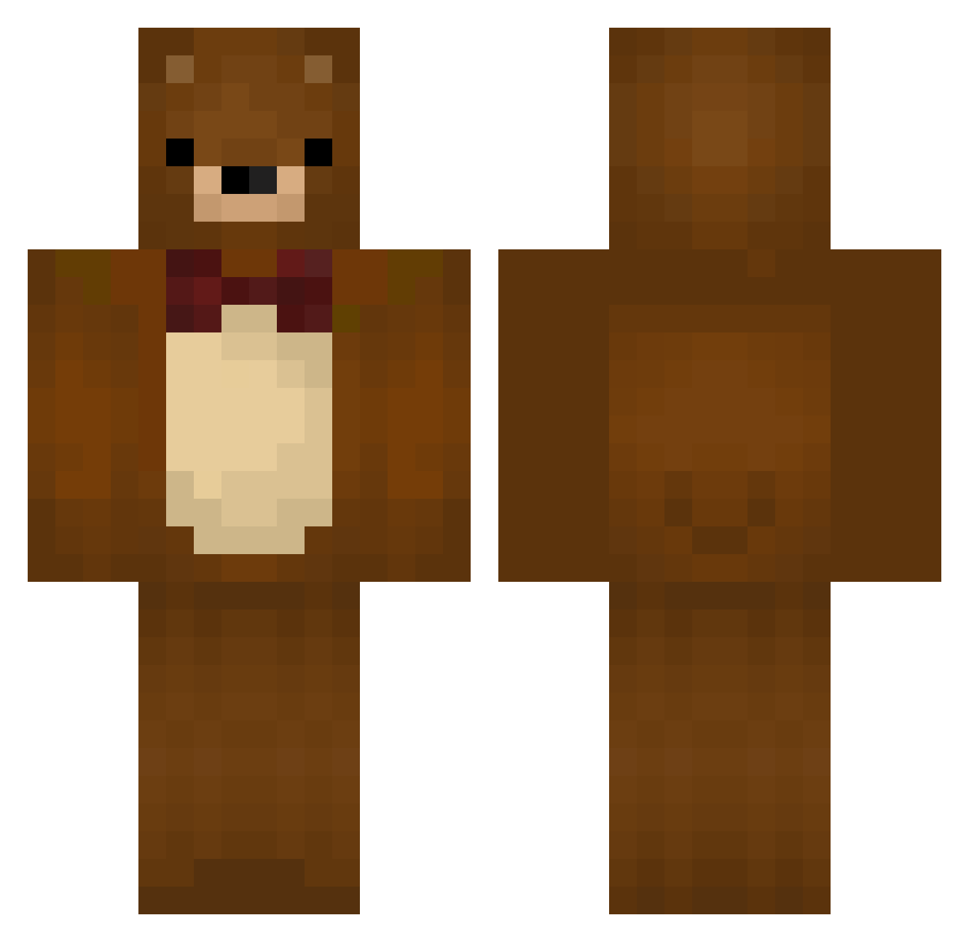 xXGRUBHUBPVP69Xx Minecraft skin, front and back view