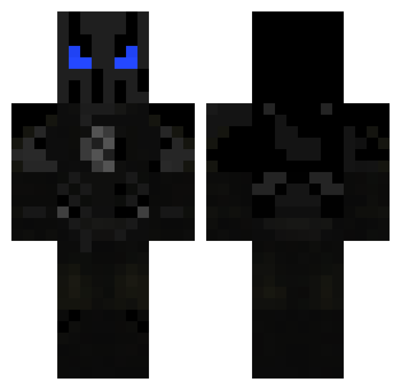 SnTJunin Minecraft skin, front and back view