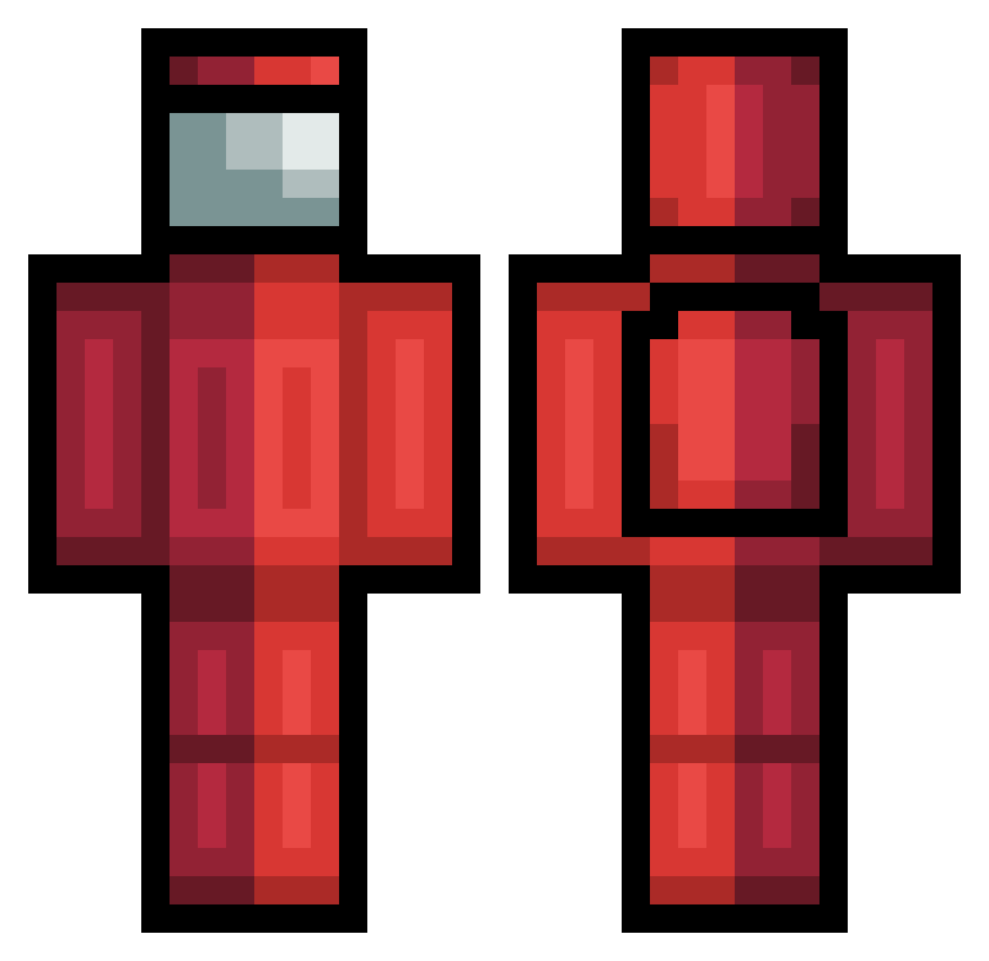 ihavegay Minecraft skin, front and back view