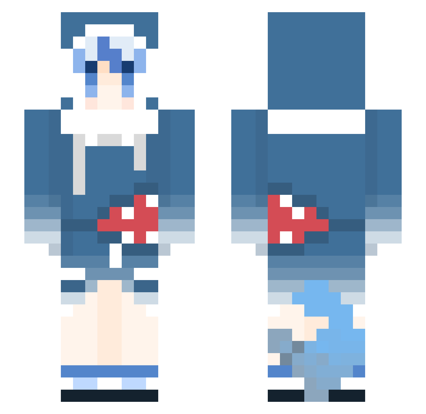 TaiwanPingLord Minecraft skin, front and back view