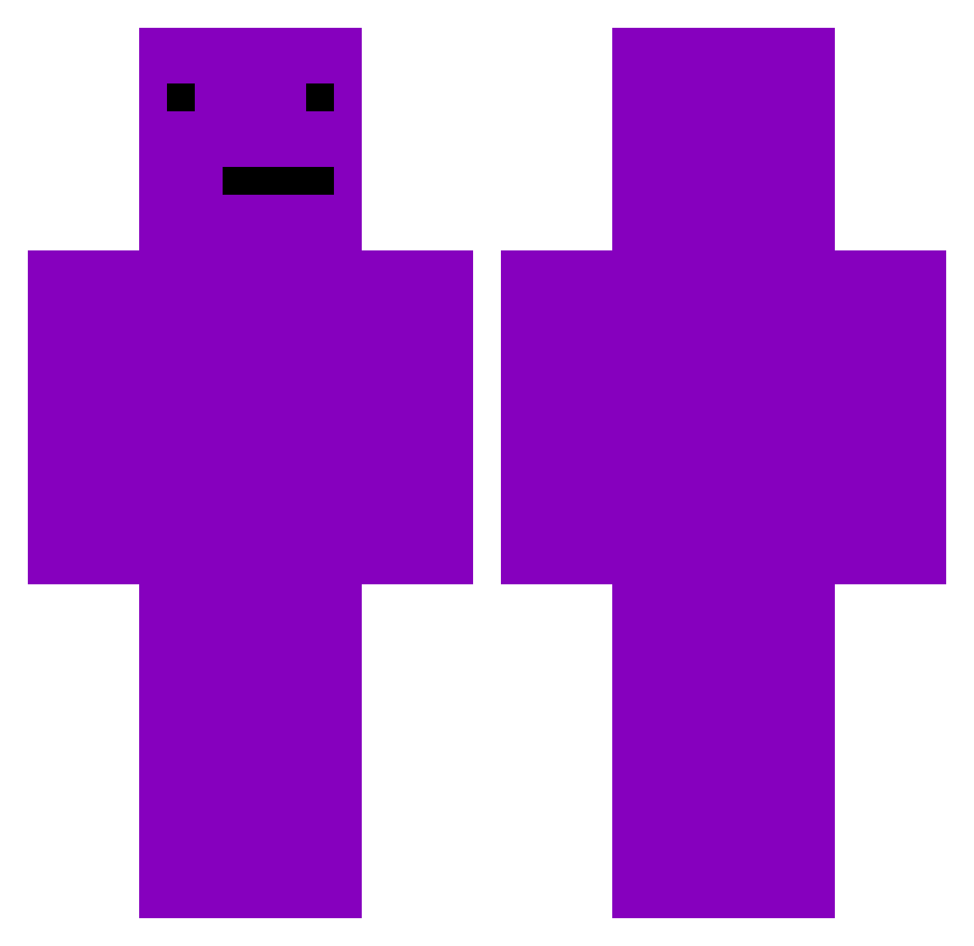 avgustbtw Minecraft skin, front and back view