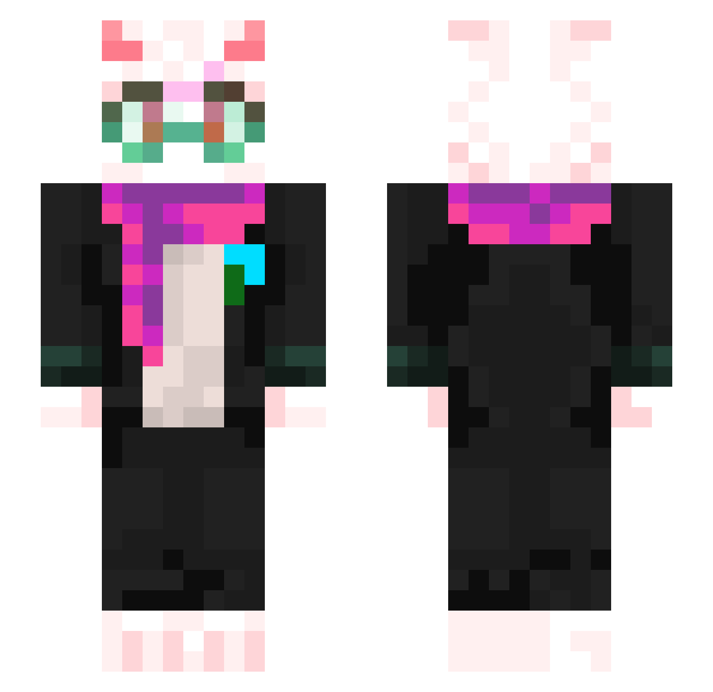 SmartAlex06 Minecraft skin, front and back view
